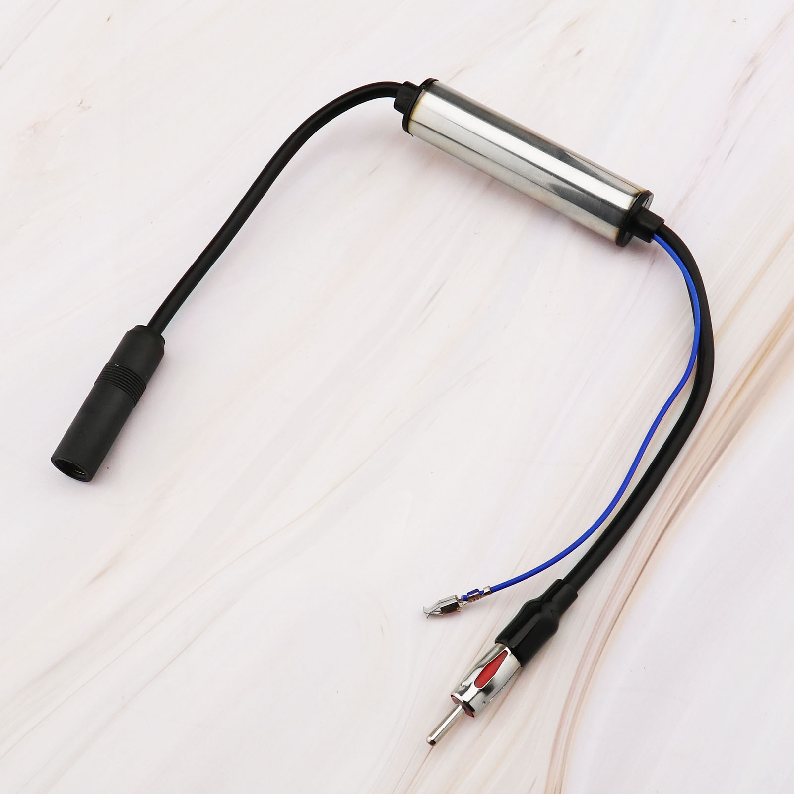 12v Car Stereo Radio FM AM Inline Signal Amp Amplifier Builtin Booster