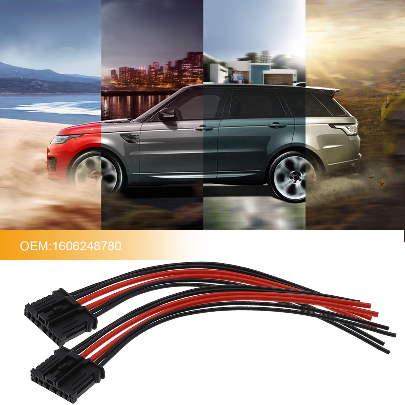 2X Wiring For Rear Lights Rear Light For Peugeot 206 207 307 308 Tail