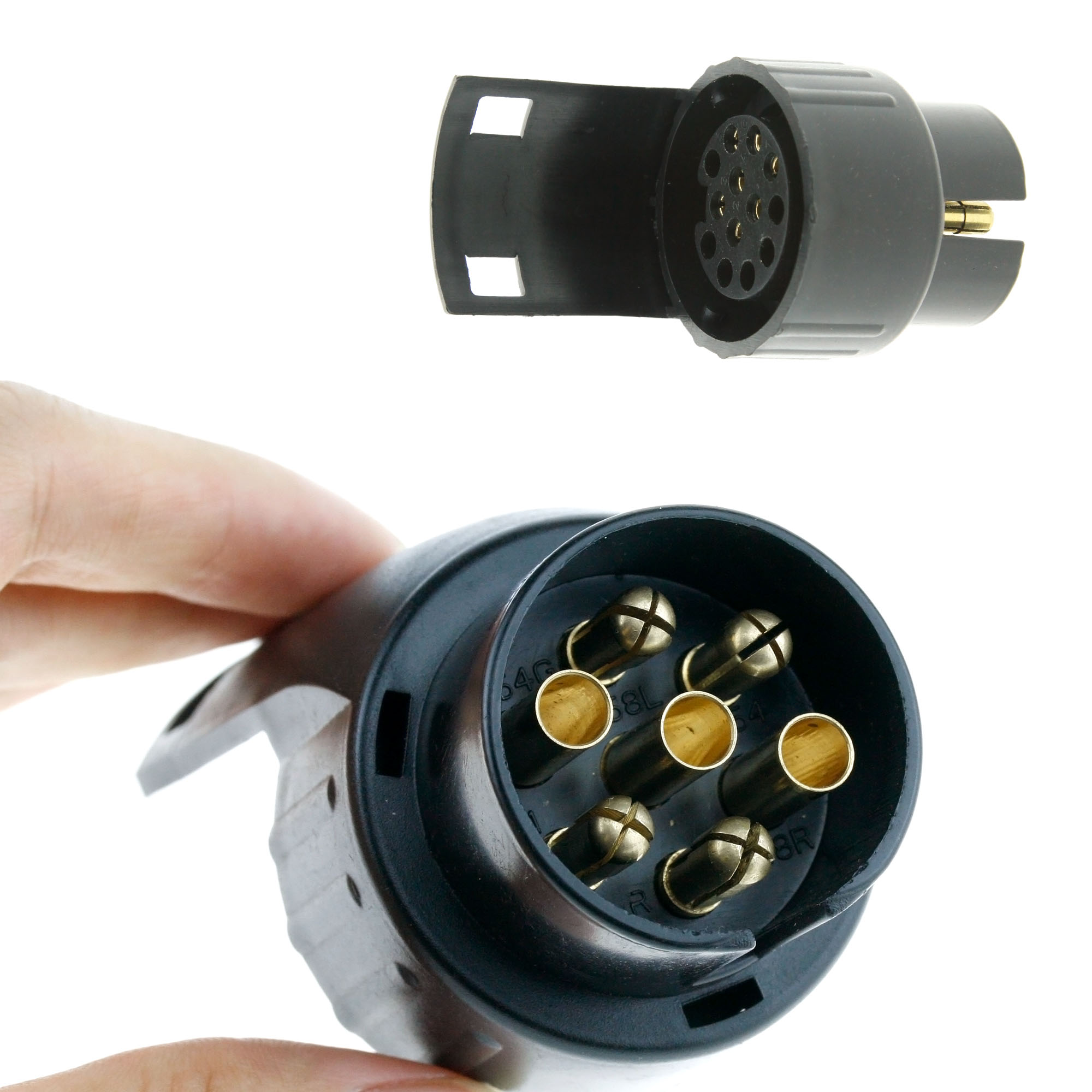 7 to 13 Pin Trailer Truck Electric Towing Converter Tow Bar Plug