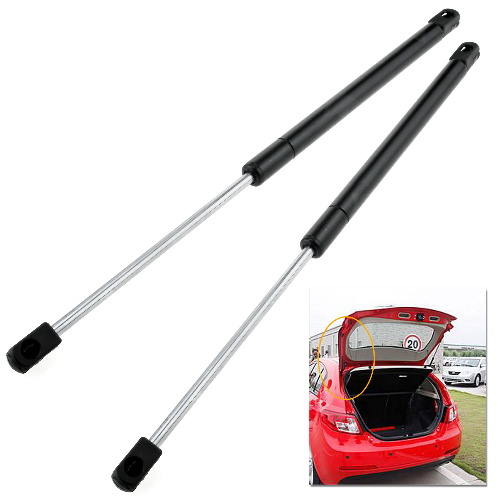 PEUGEOT 206 HATCH TAILGATE GAS STRUTS Brand New Pair