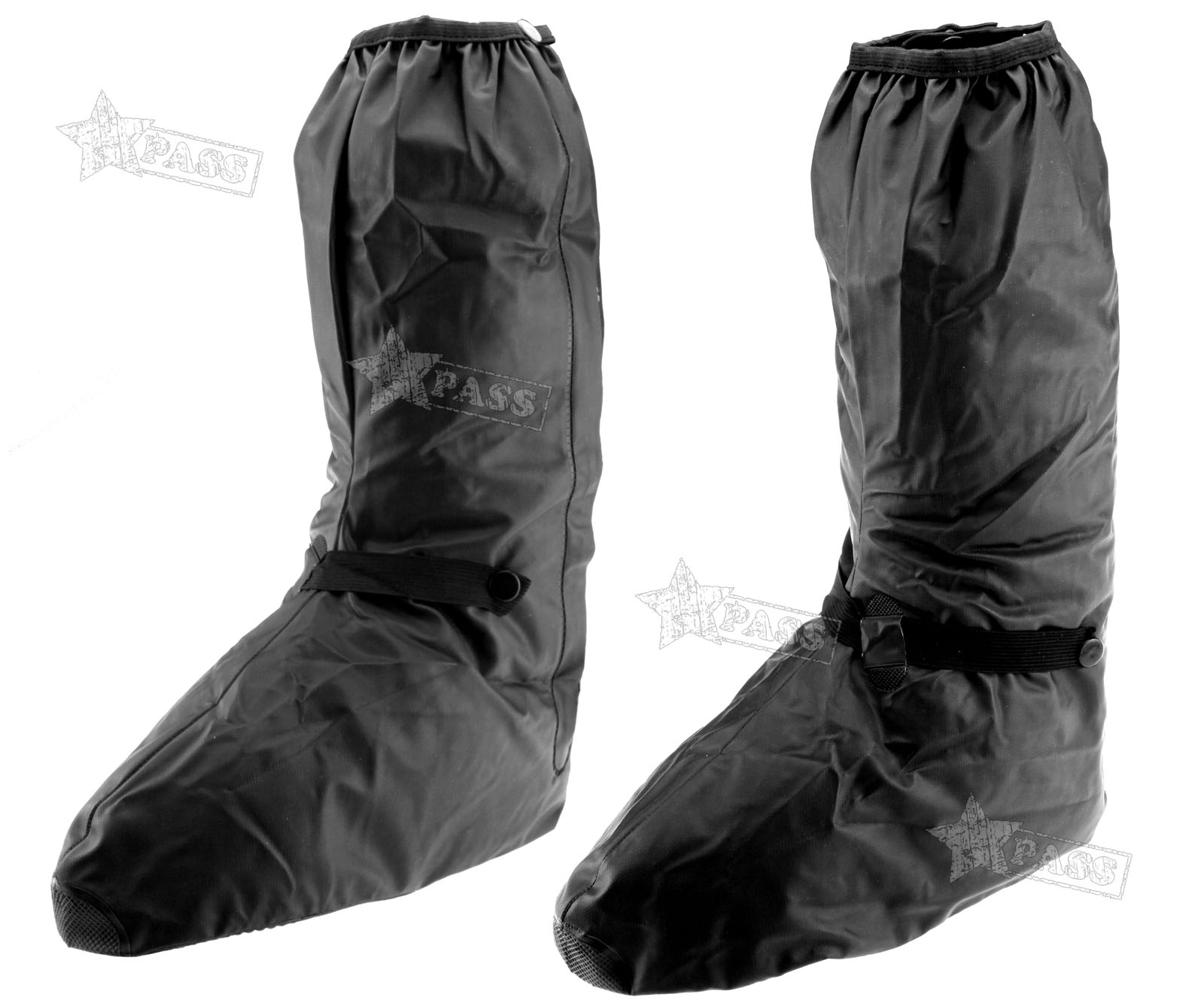 Black Waterproof Motorcycle Biker Reflective Rain Boot shoes Footwear Cover TO