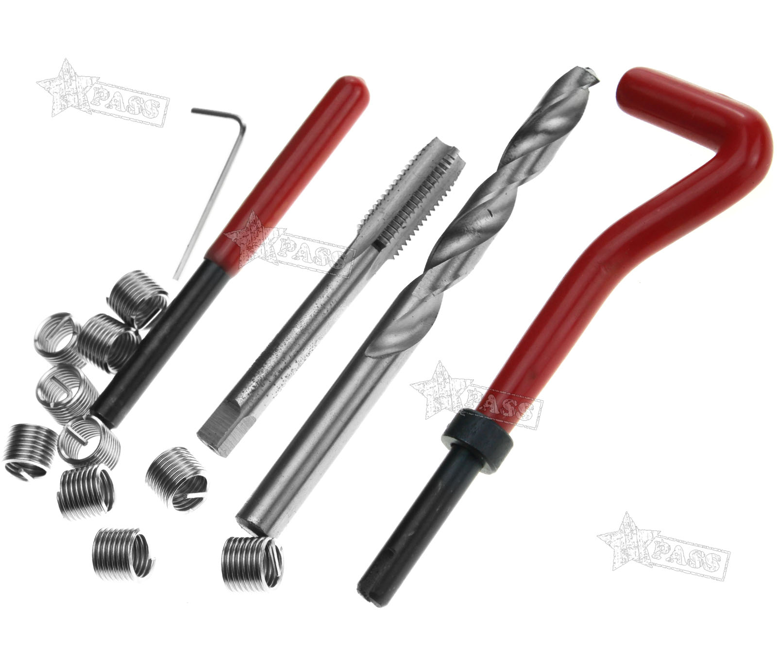 15pcs Helicoil Thread Repair Tool M10x1.5 Wire Thread Inserts Kit