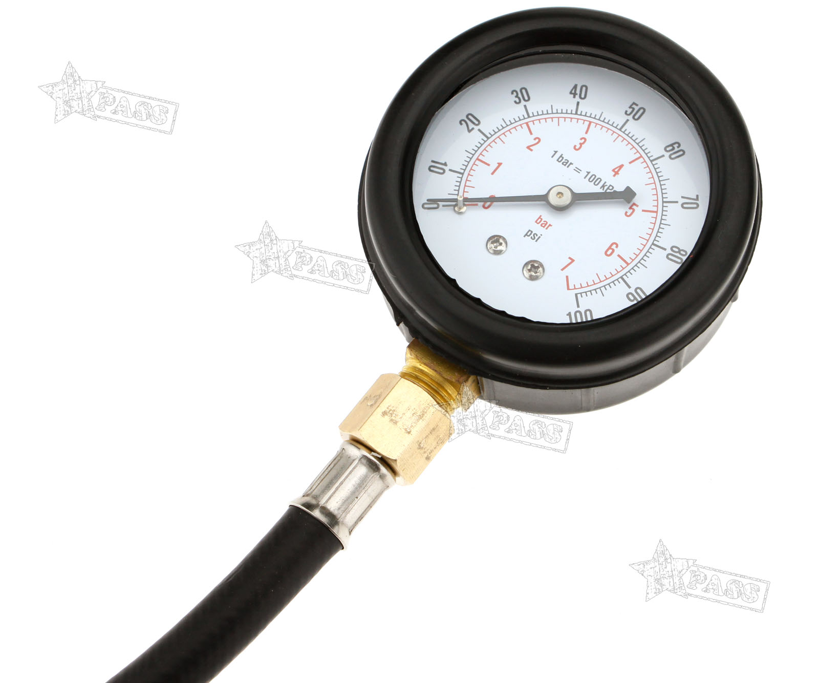FUEL INJECTION PUMP Pressure Gauge Tester Gasoline Test Gas Injectors