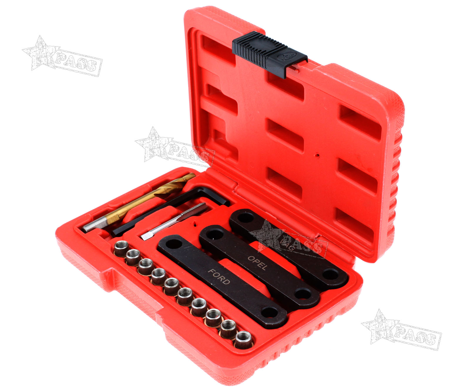 16Pcs Brake Repair Tool Kit Car Brake Caliper Guide Thread Repairing