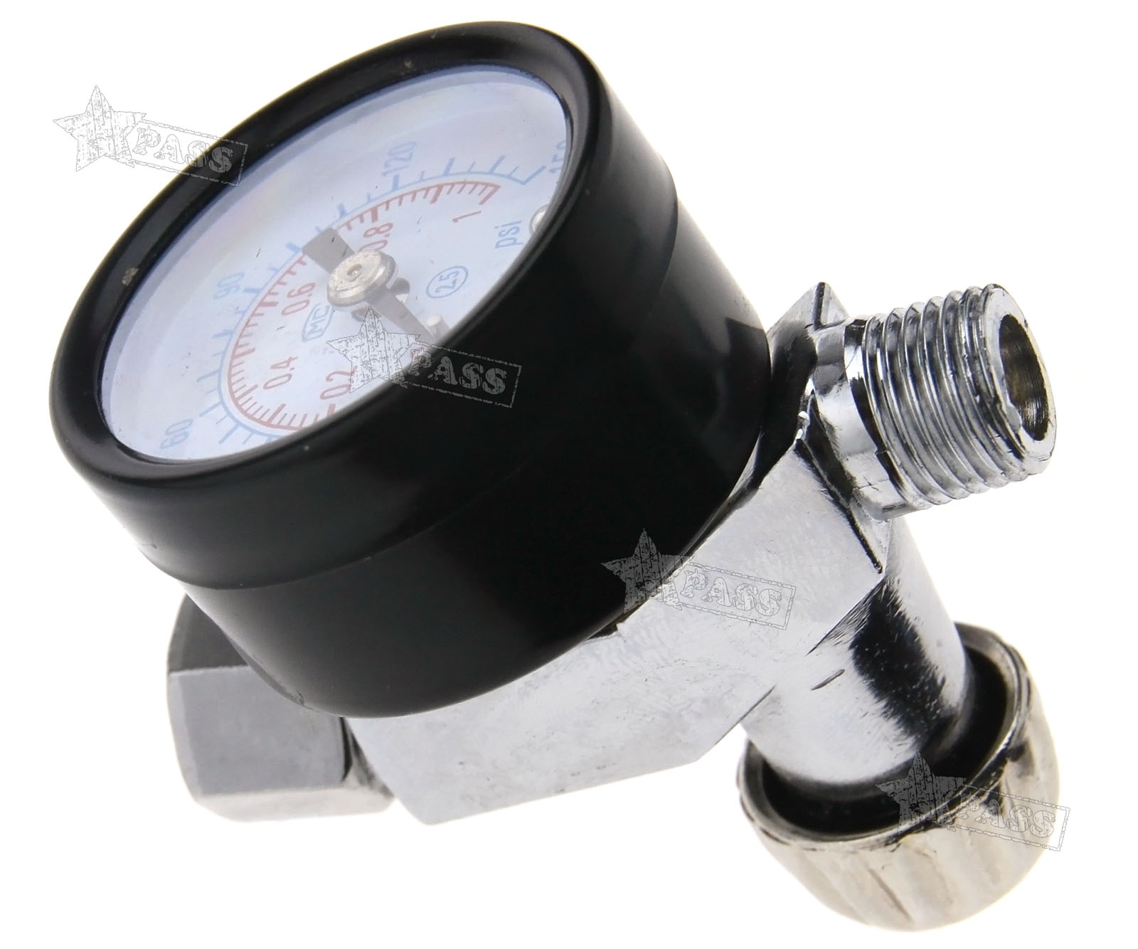 Digital Spray Paint Gun Regulator Air Pressure Gauge 1/4inch HVLP