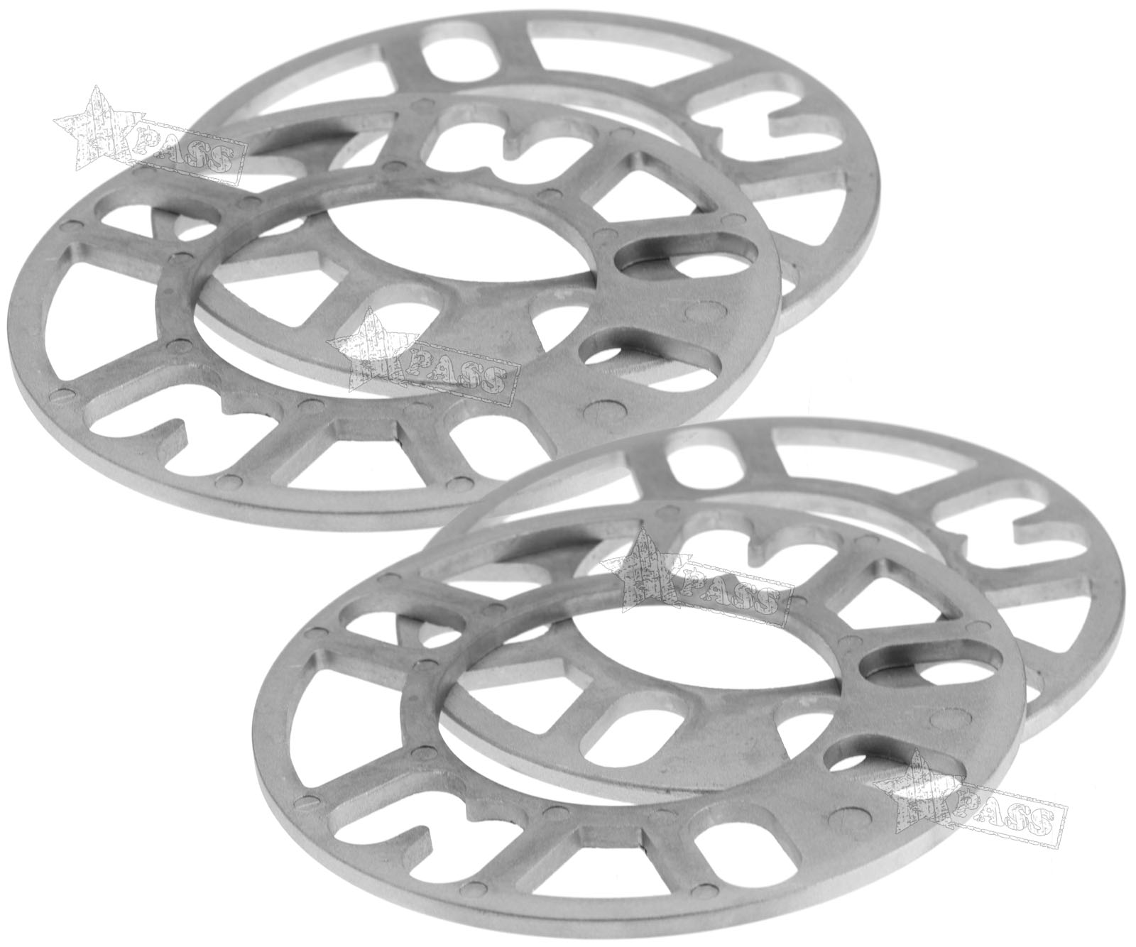 4PCS 5MM ALLOY WHEEL SPACERS SHIMS SPACER UNIVERSAL 4 AND 5 STUD FIT