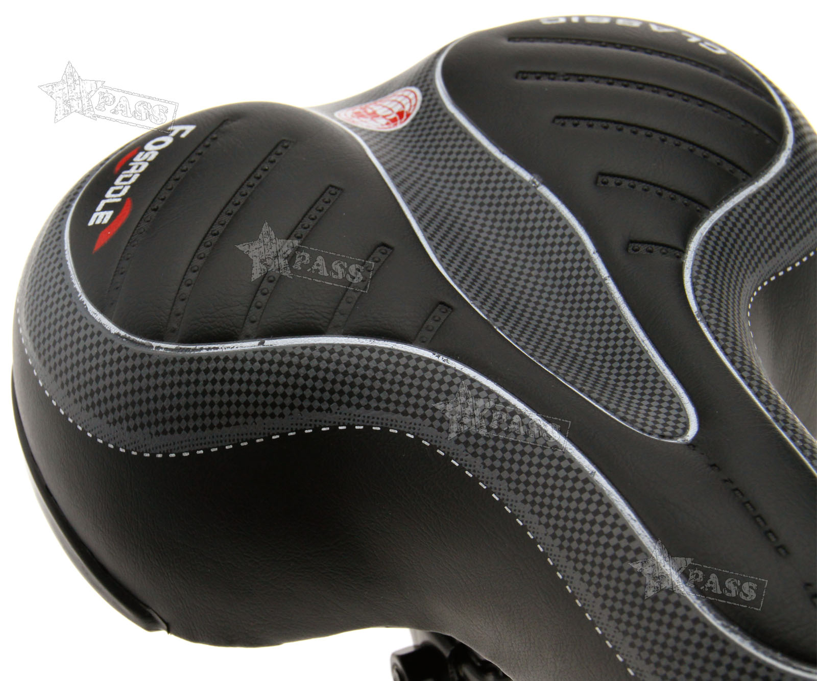 New Comfortable Bicycle Saddle Seat Sprung Black Wide for Shimano BMW