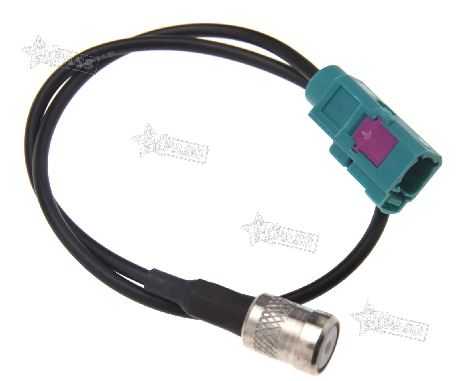 CAR STEREO FAKRA Female to ISO Female Antenna Adapter Cable for Audi £5