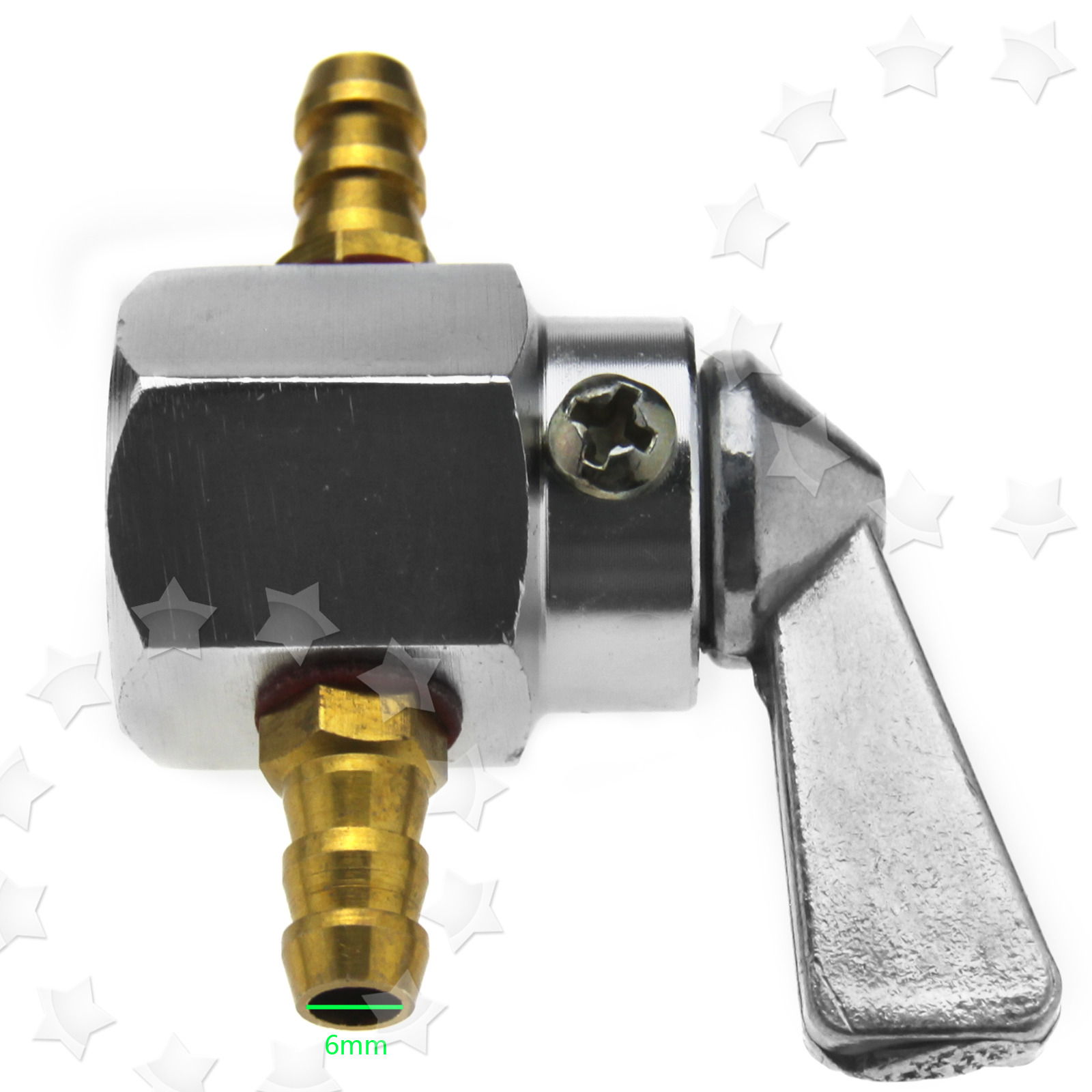 ALUMINIUM 6MM MOTORCYCLE ATV Fuel Tap Off Petrol Fuel Tank Switch Shut Off Valve £6.76 PicClick UK