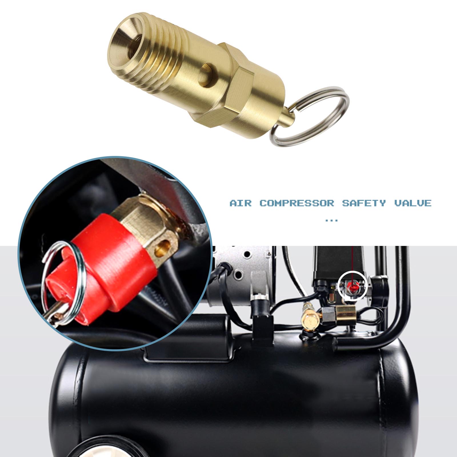 Brass Air Compressor Pressure Switch Safety Relief Valve 1/4" BSP 145PSI 10BAR eBay