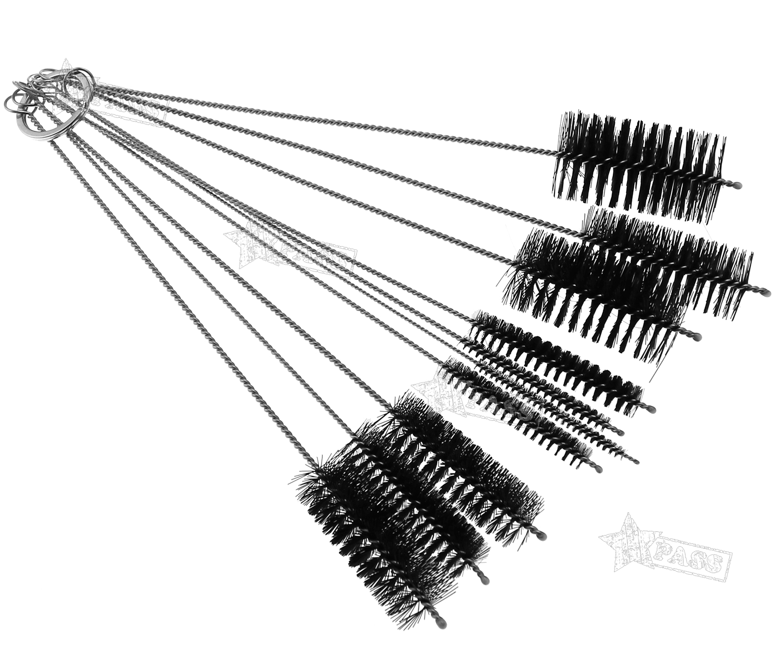 10 PieceTattoo Spray Gun Tip Cleaning Brushes Nylon Tube Brush Pipe