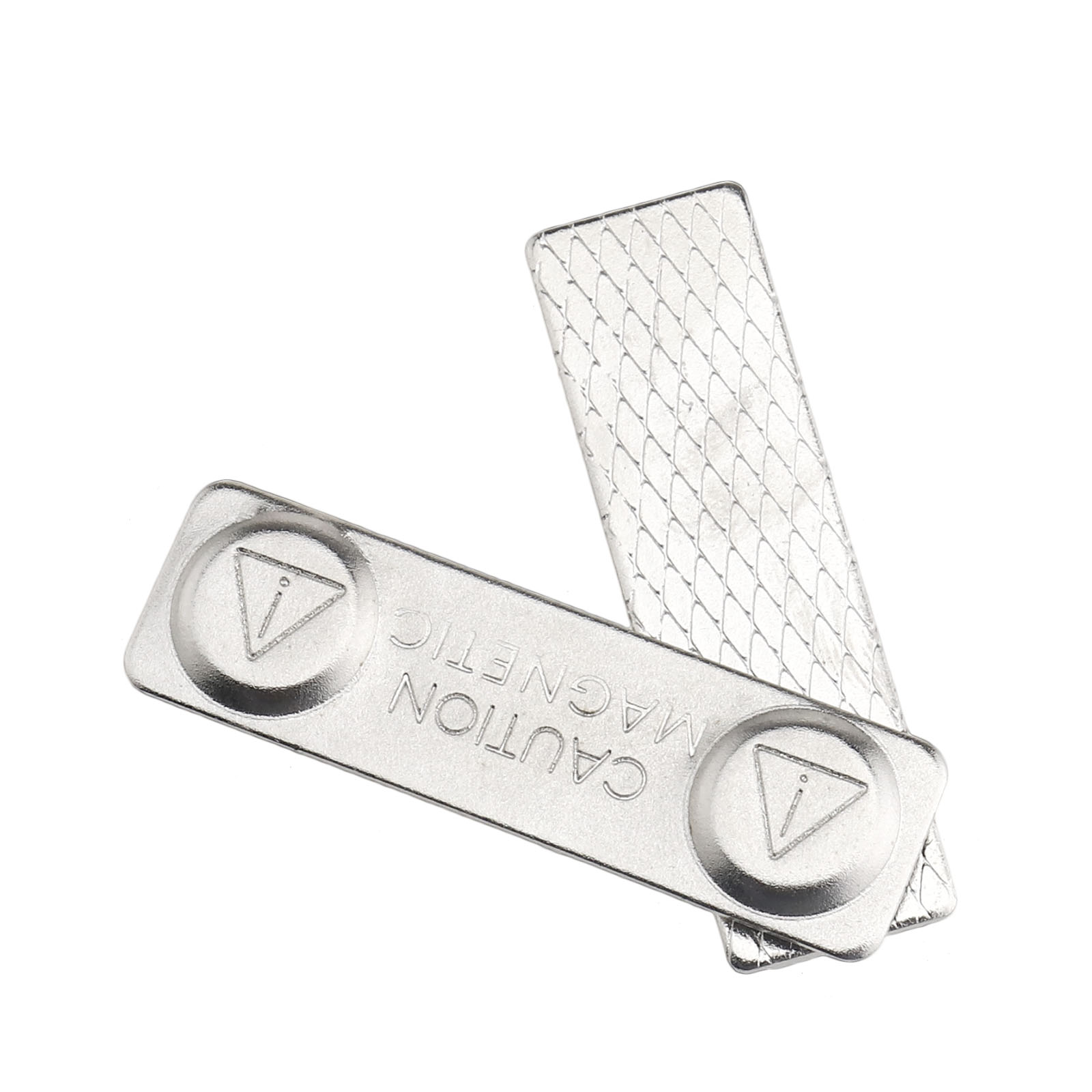 10x Name Tag Badge Fastener ID Holder Metal Card 45X13mm