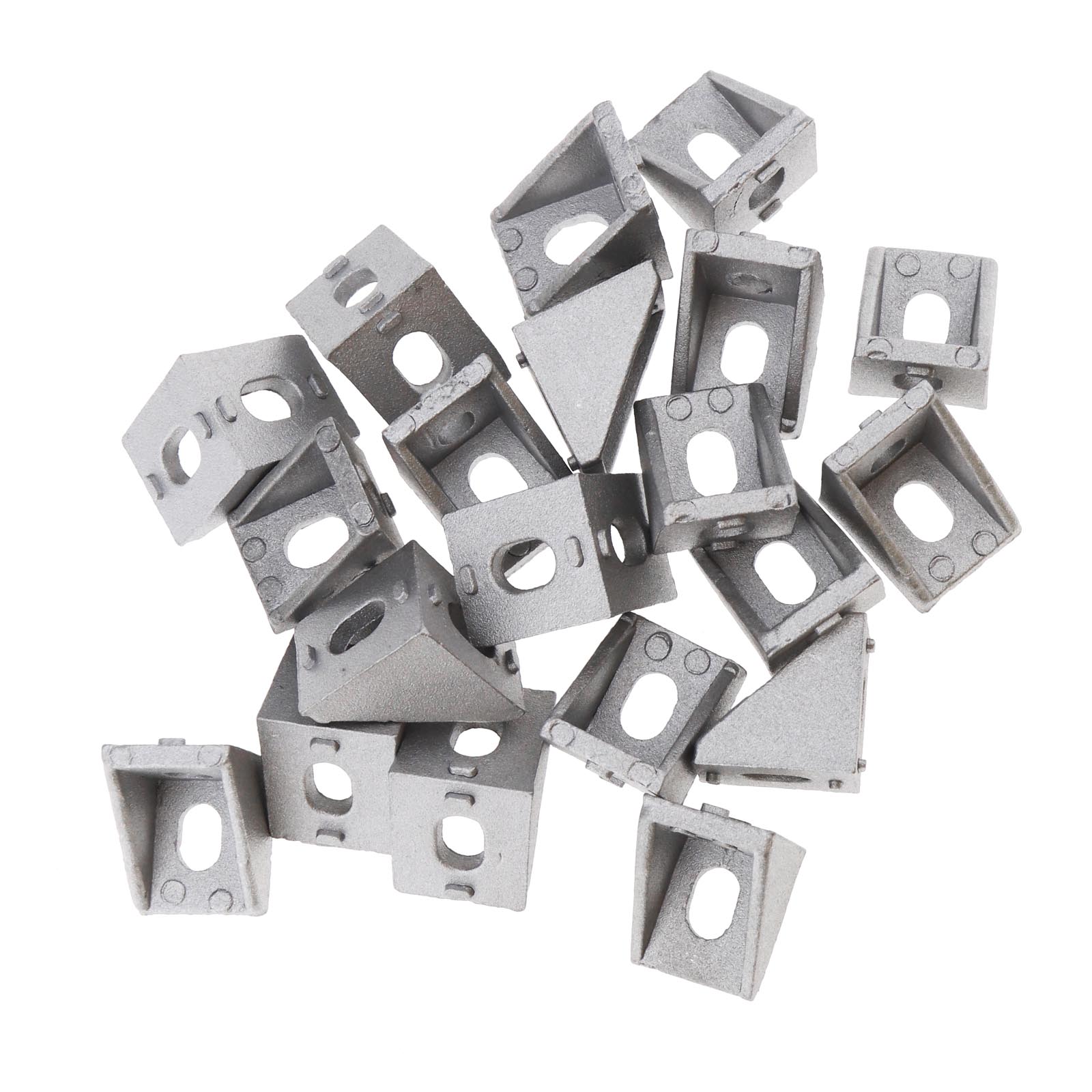 T Slot Right Angle Bracket Aluminum Brace Corner Joint with 6mm Holes