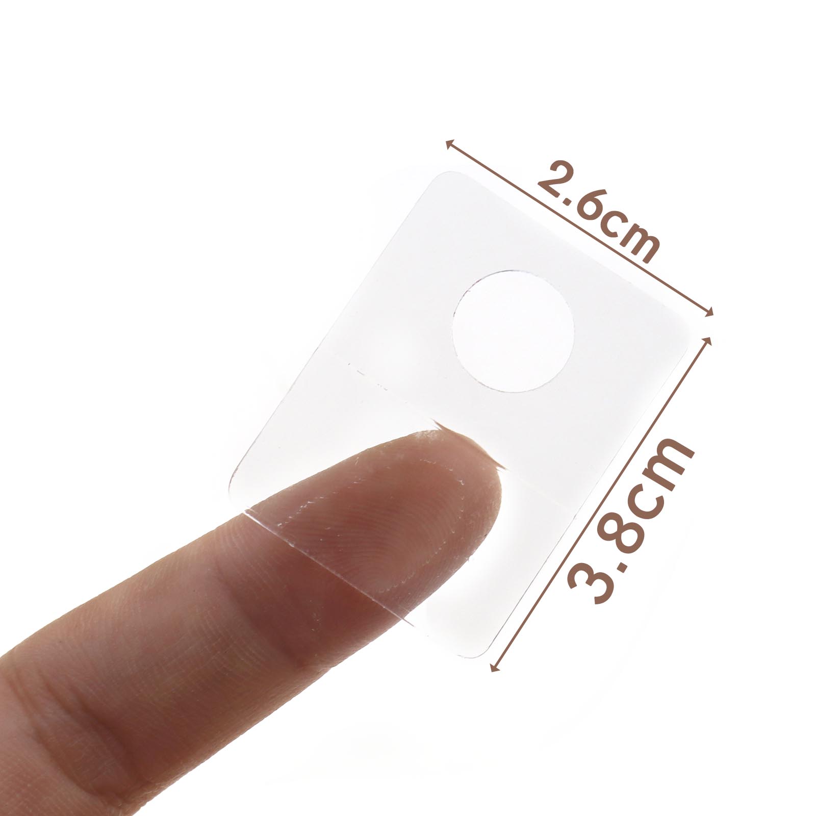 300pcs Round Hole Design Self-adhesive 1.5x1 Inch Retain Display Hanging Tags