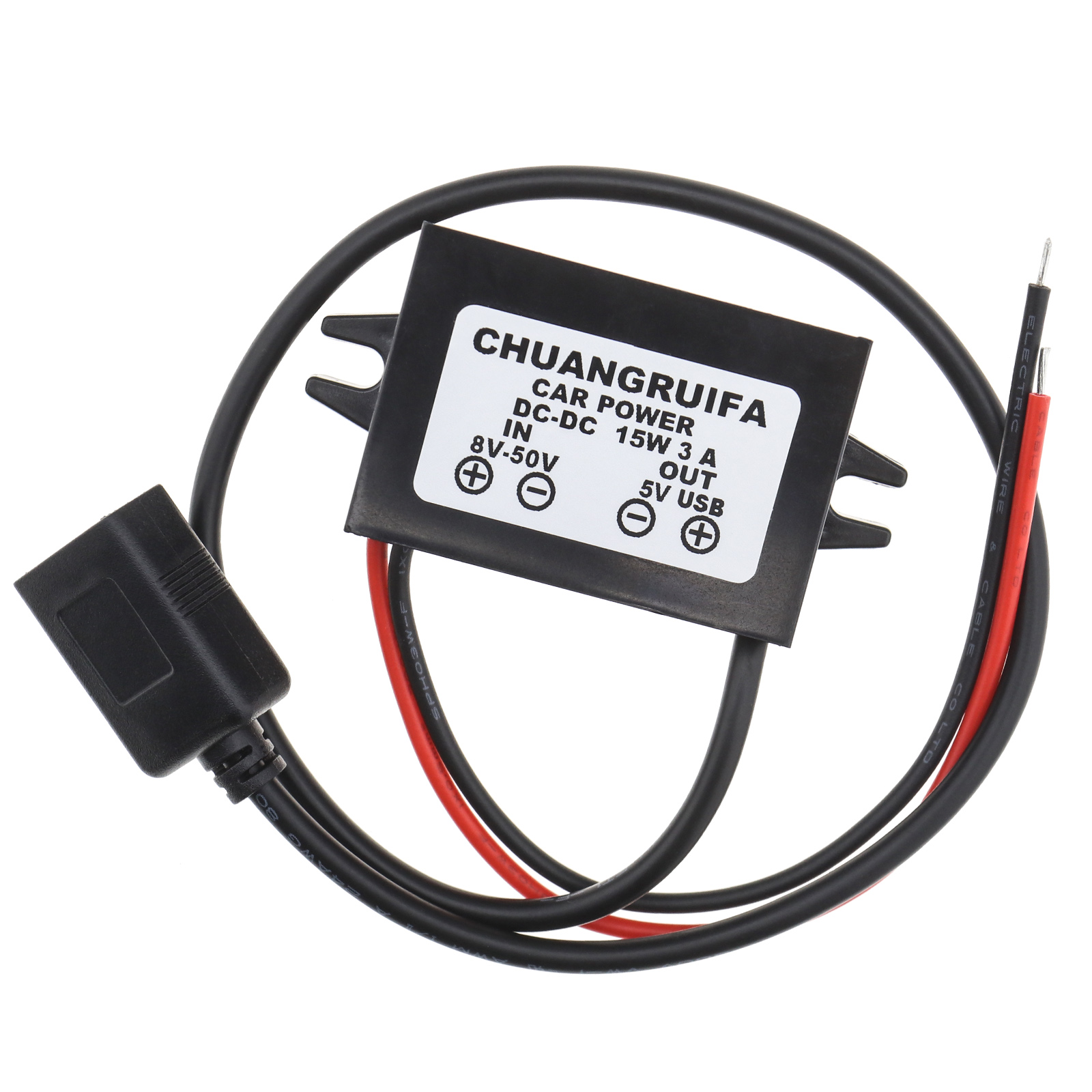 3A VOLTAGE REGULATOR Buck Converter 580V In 5V Out with USB Plug £8.