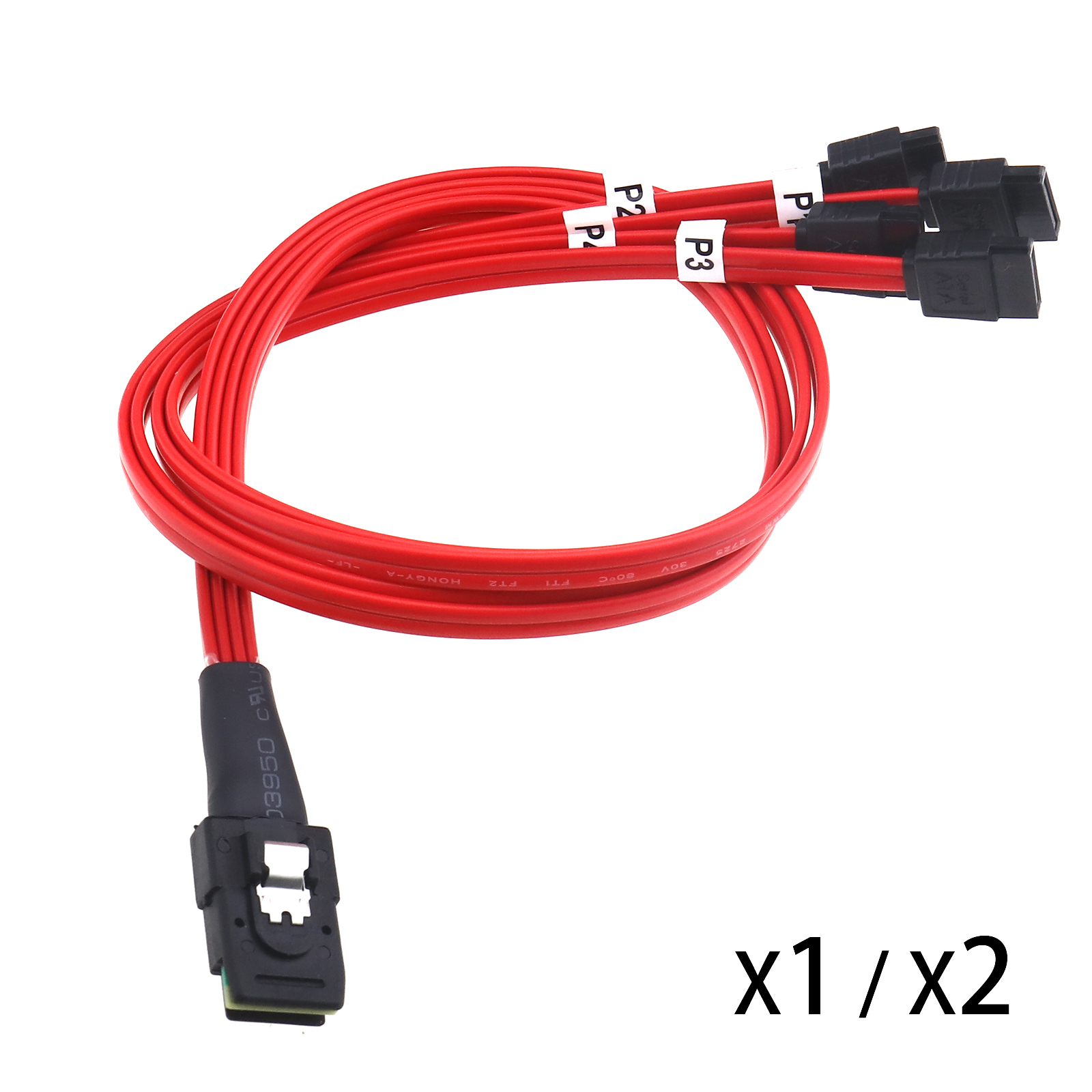 Amphenol Mini SAS SFF-8087 36 p to 4 sata 7 p HDD Hard Drive cable 75CM