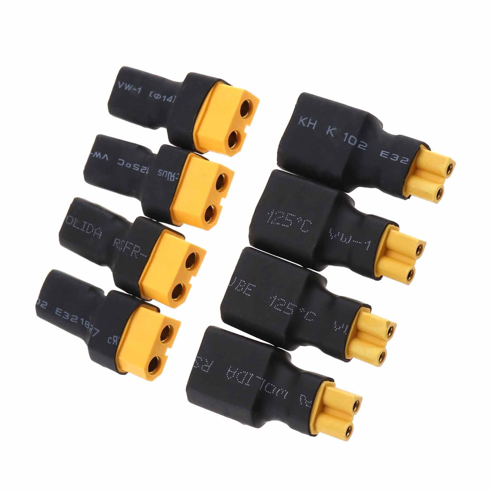 4 PAIR WIRELESS Power Plug Adapter Connector for Car Plane Model