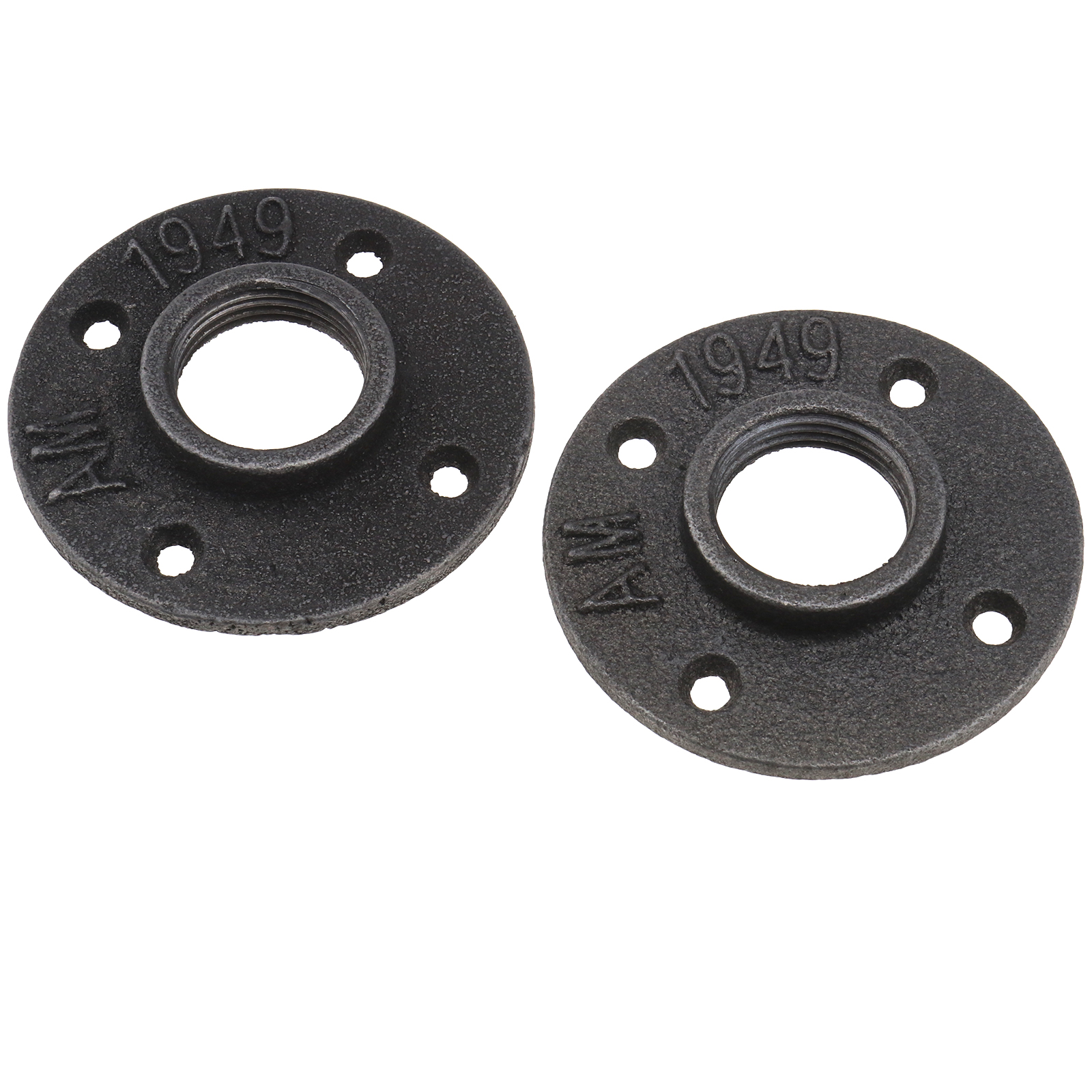 Home Furniture Diy 2 X Malleable Black Iron Wall Mount Floor