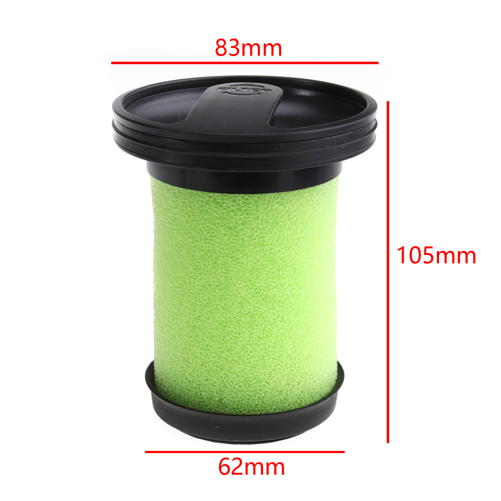 Green Vacuum Cleaner Filter for GTECH AIRRAM MK2 K9 Cordless Portable