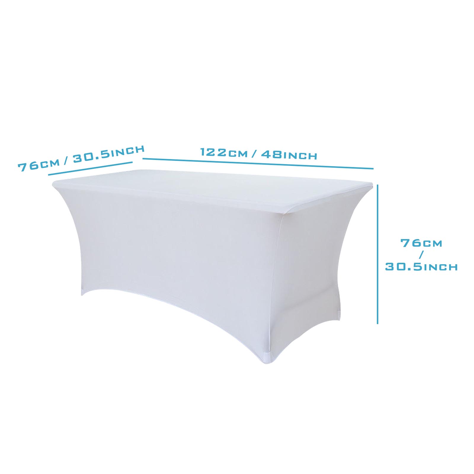 Spandex Stretch Tablecloth Rectangular Trestle Table Cover Wedding