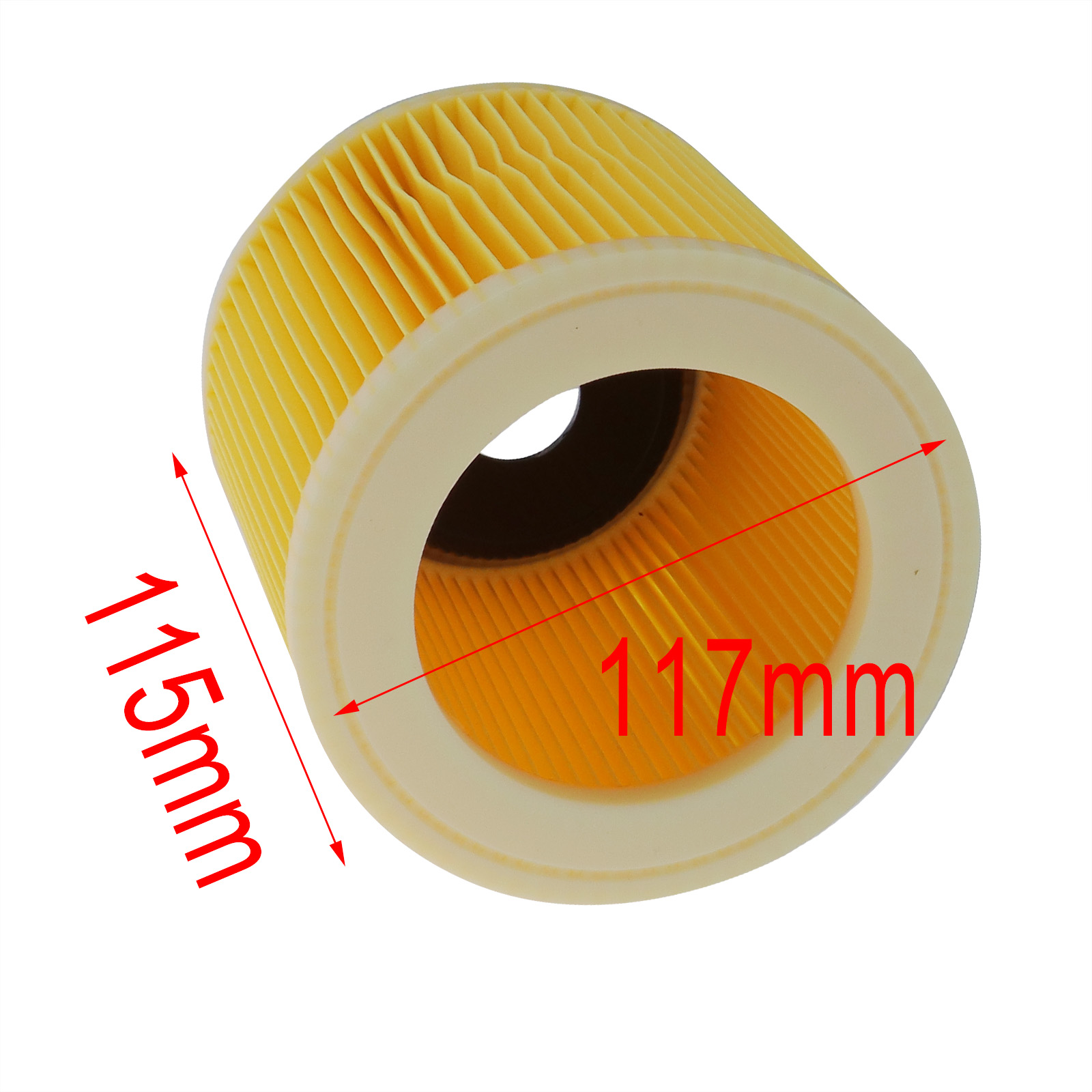 2x Cartridge Filter For Karcher WD3.500 MV2 NT27/1 Wet & Dry Vacuum