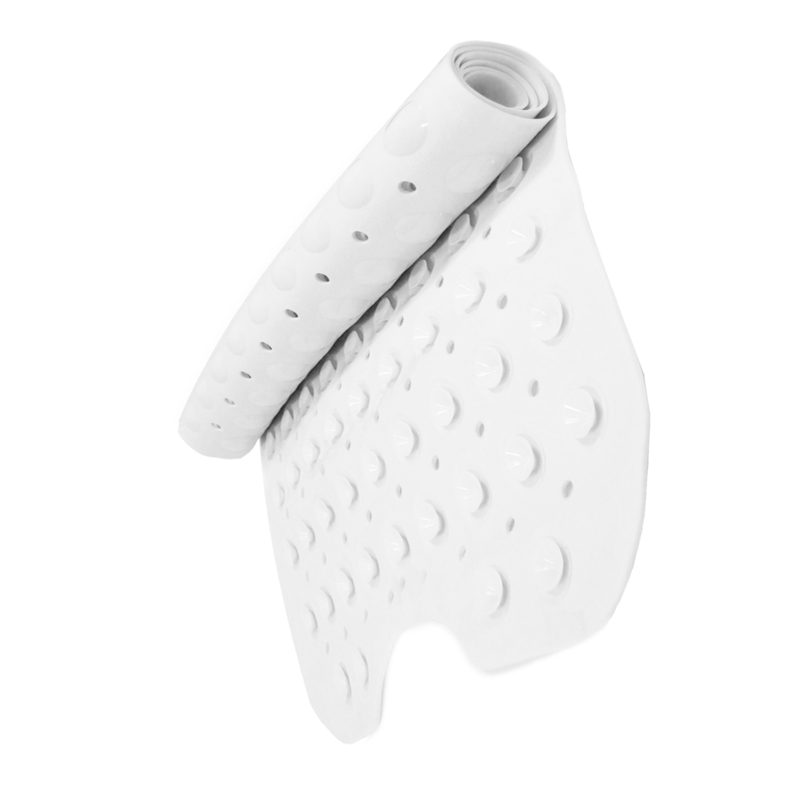 Bath Shower Suction Grip Shower Tub Antislip Rubber Mat White 40x100cm