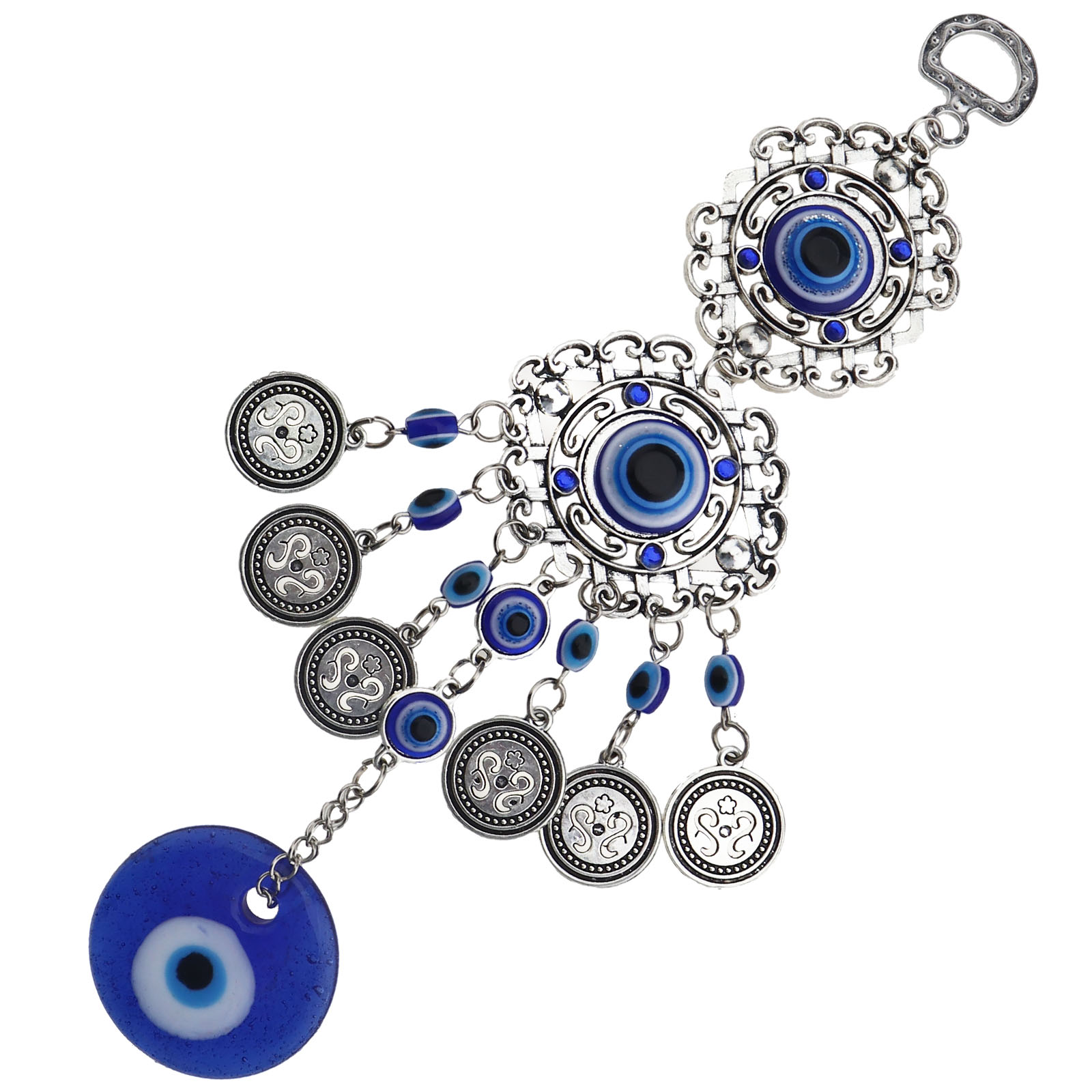 Lucky Evil Eye OWL Hanging Good Luck /& Protection Nazaar Blue Turkish Car Hang