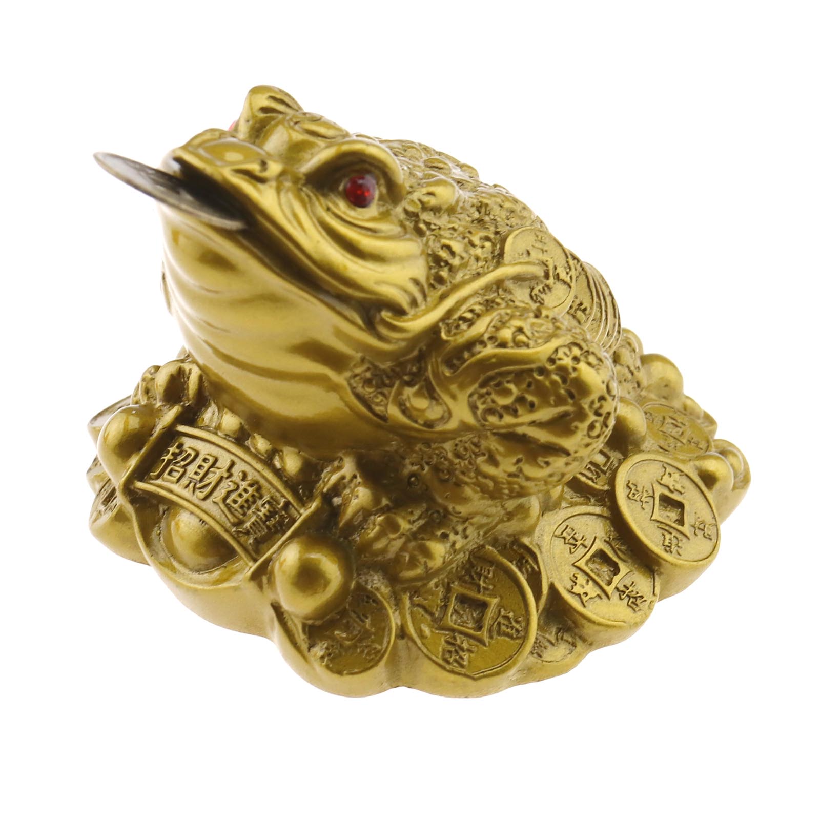 Chinese Feng Shui Frog Coin Fenghui Toad Money Lucky Oriental Fortune
