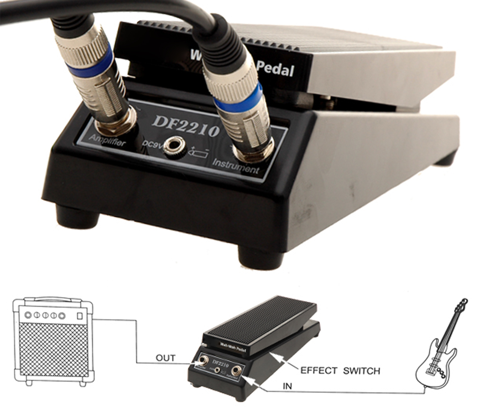 Black WAHWAH Electric Guitar Effect Pedal Musical Instruments eBay