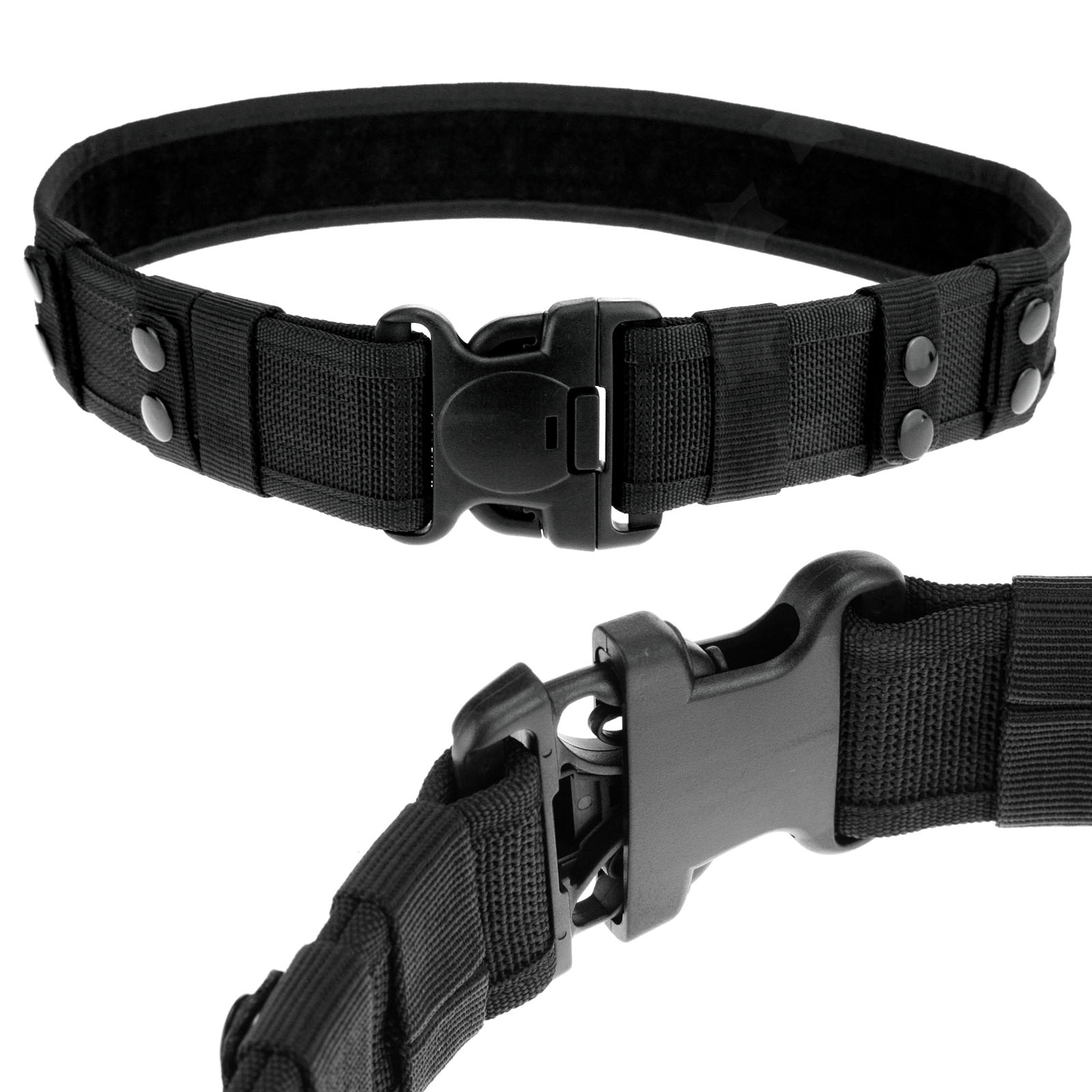Durable Heavy Duty Security Guard Utility Nylon Belt Waistband Black eBay