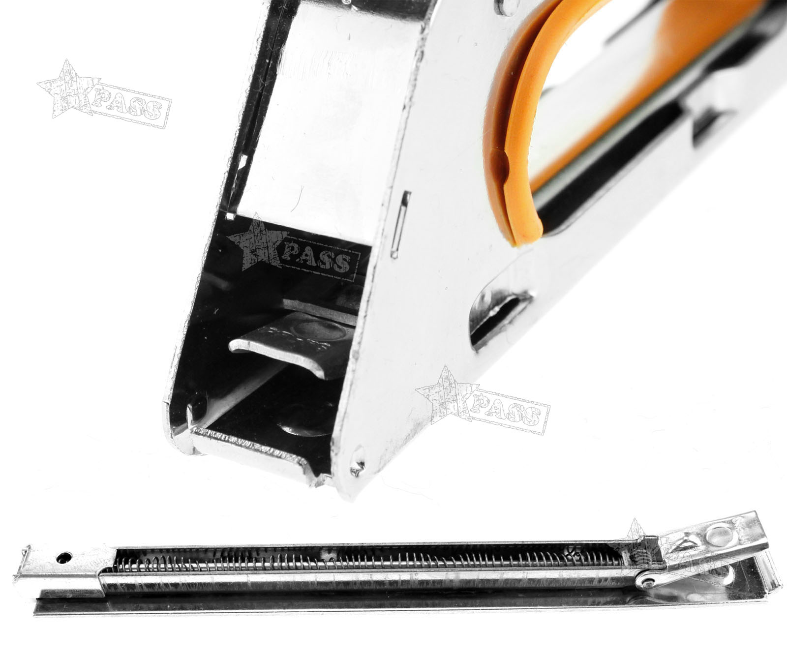 4/68mm Heavy Duty Staple Gun 2500 Staple diy Upholstery Fabric Stapler