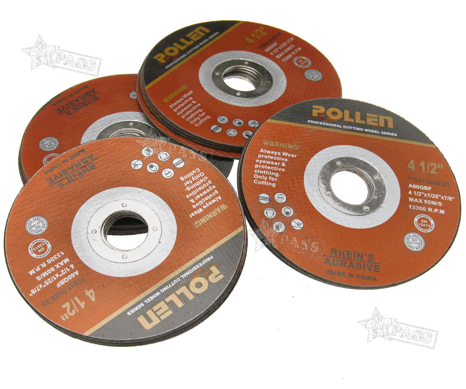Thin Metal Steel Cutting Discs For 4-1//2/" Angle Grinder 115mm x 1mm Pack of 25