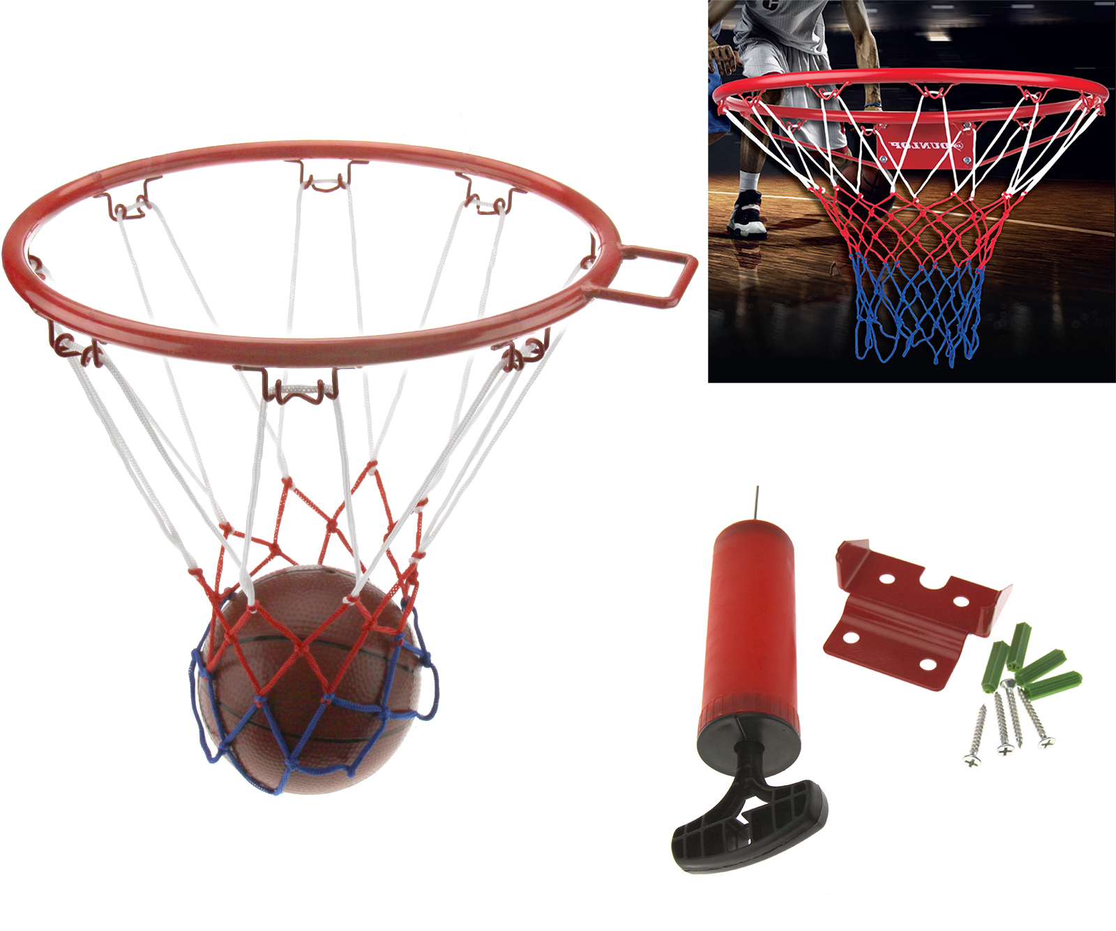 Junior Kids 32CM Basketball Ring Hoop Net Wall Mounting Bracket