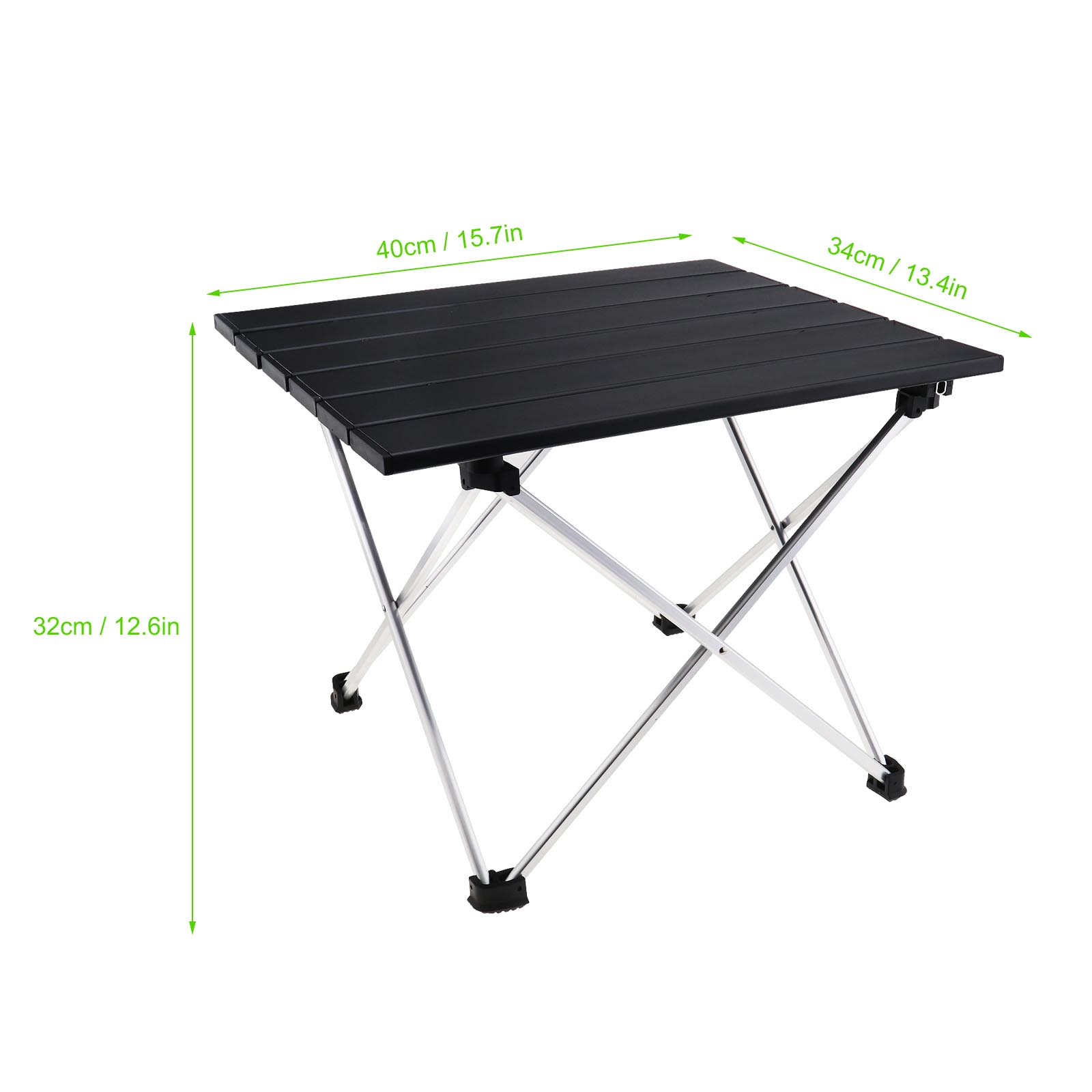1x S/L Aluminium Tragbar Klapptisch für Picknick Camping Strand Angeln