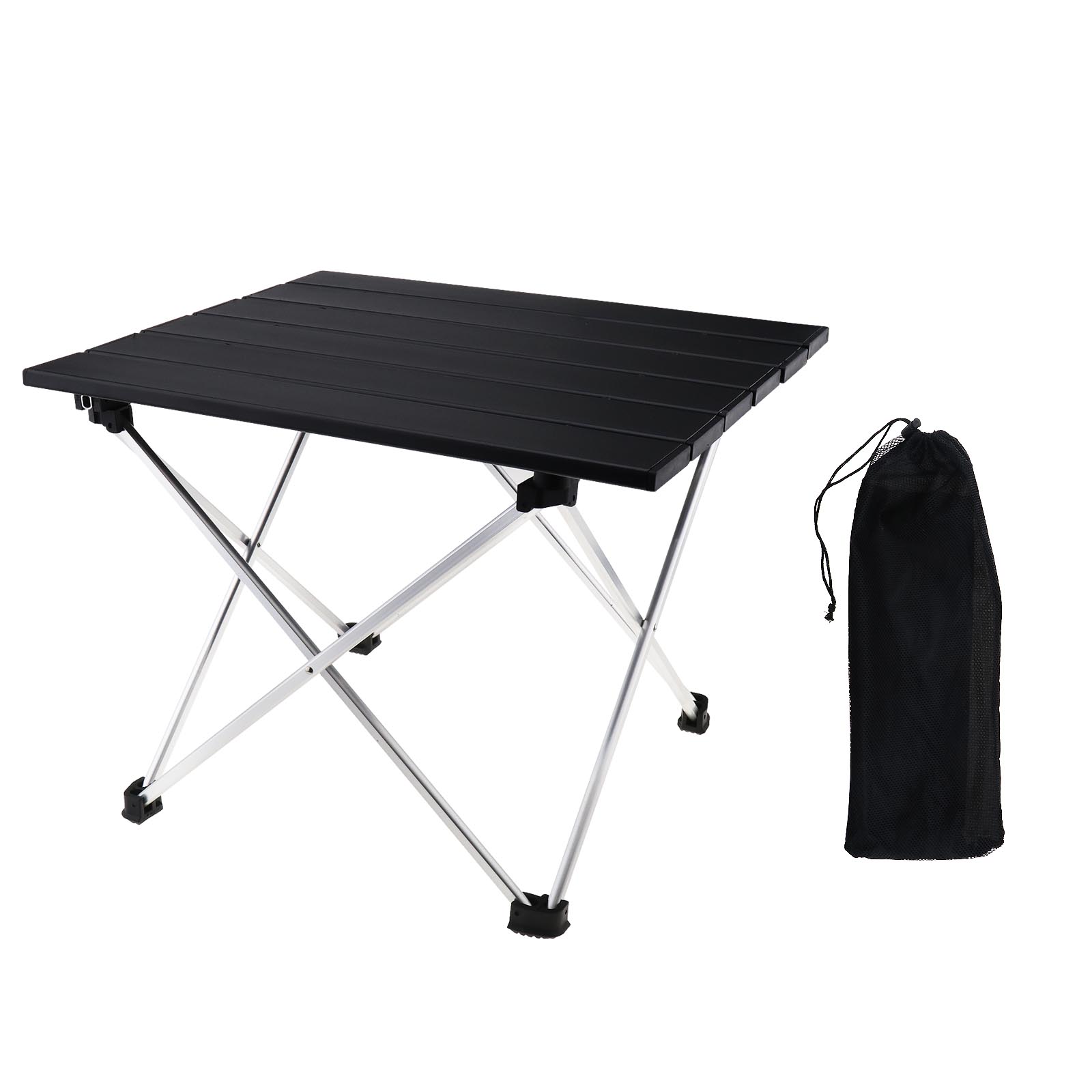 1x S/L Aluminium Tragbar Klapptisch für Picknick Camping Strand Angeln