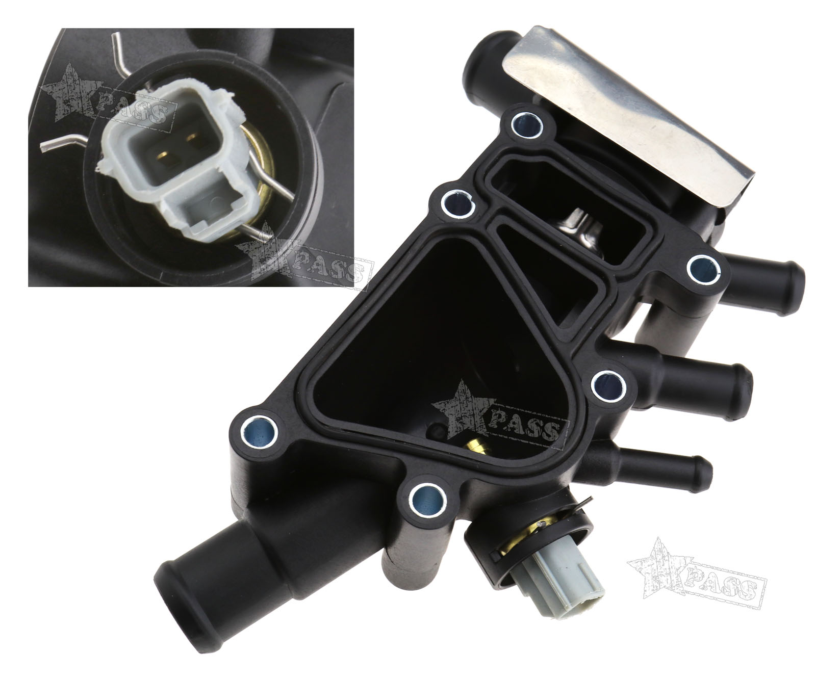 THERMOSTAT HOUSING & THERMOSTAT & SENSOR for FORD KA 2003