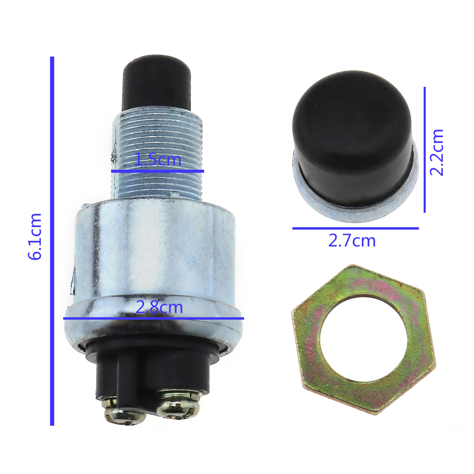 50A Push Button Momentary Starter Ignition Switch OnOff SPST 12V DC