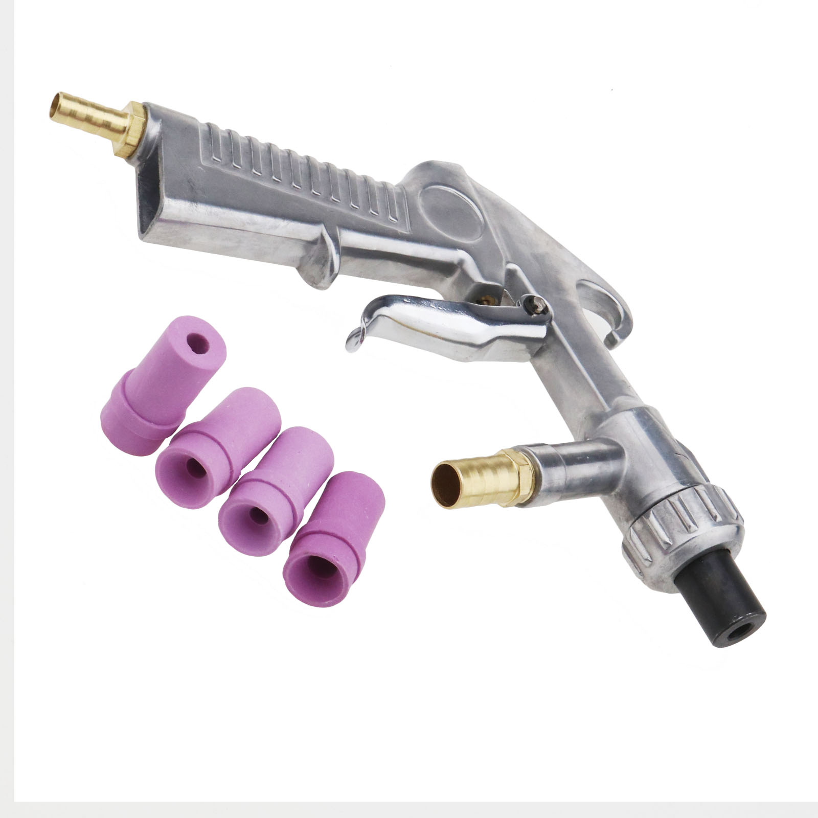 Universal 8in1 Sandblaster Gun Air Siphon Sand Blasting w/ Nozzles Kit