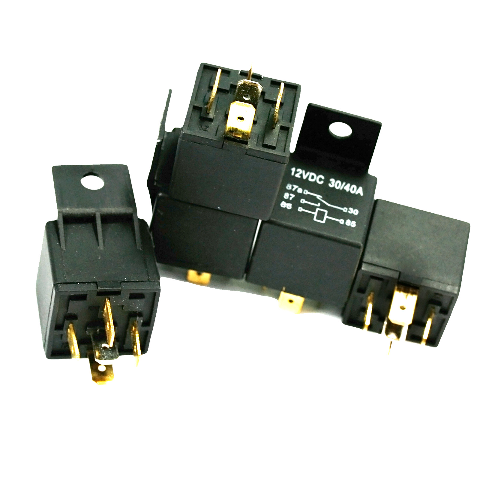 5PCS 12V KFZ Relais Leistungsrelais Umschaltrelais Arbeits Strom