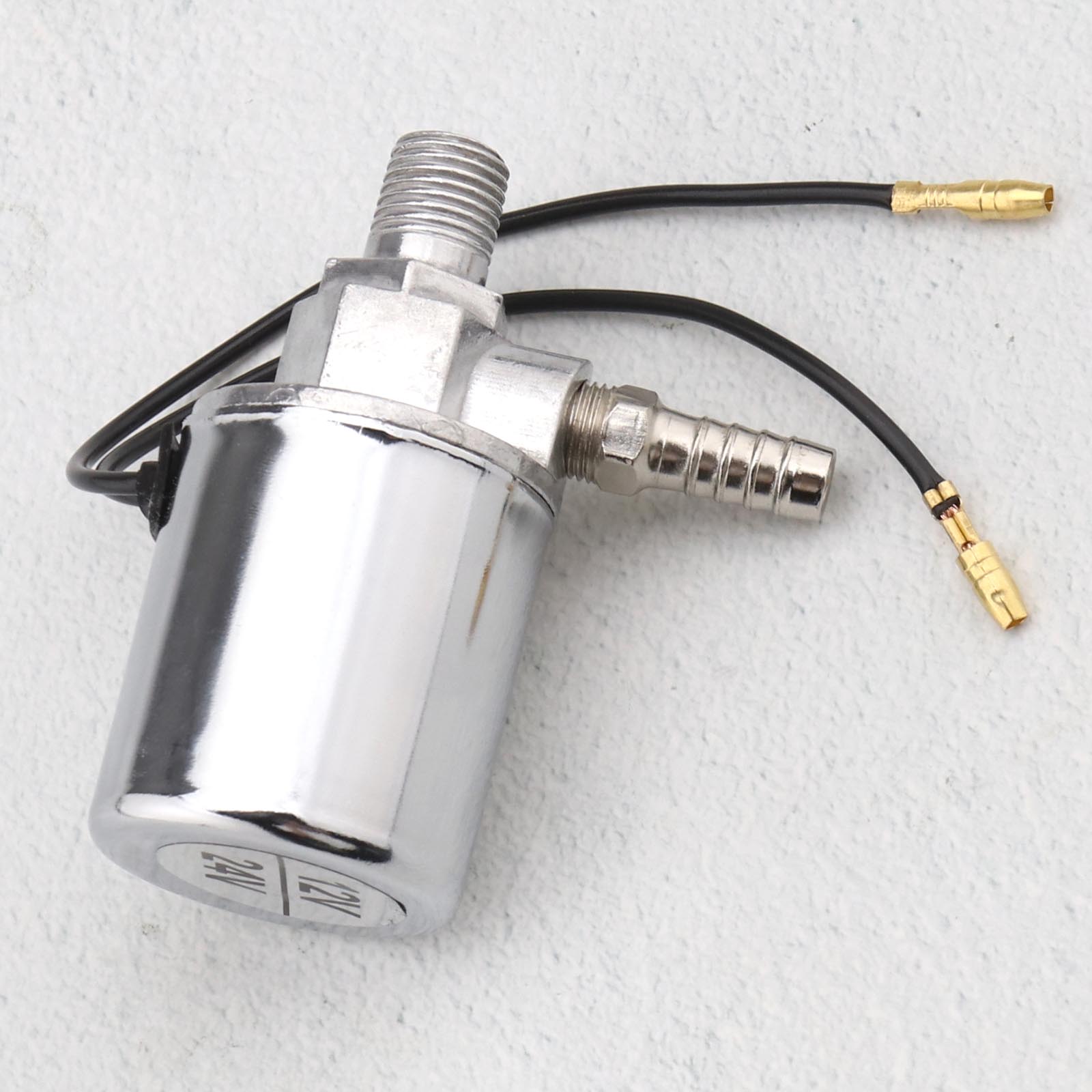 12V 24V TRUCK VAN UNIVERSAL CHROME AIR HORN ELECTRIC SOLENOID VALVE 1/4