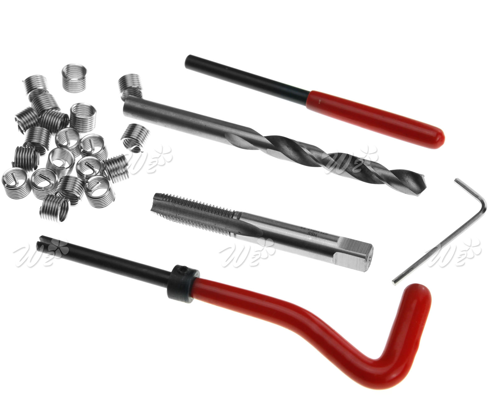 25Pcs Metric Thread Repair Tool Kit M8 x1.25 Car Coil Tool Wire insert