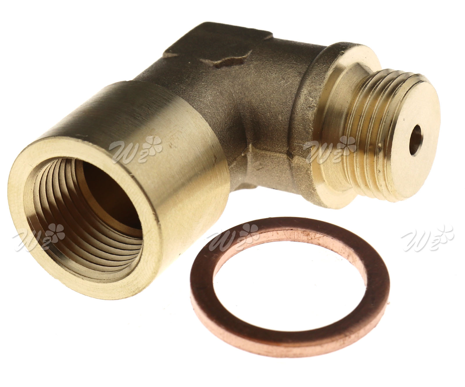 O2 oxygen sensor extender spacer 90 degree angled 02 bung extension M18 X 1.5