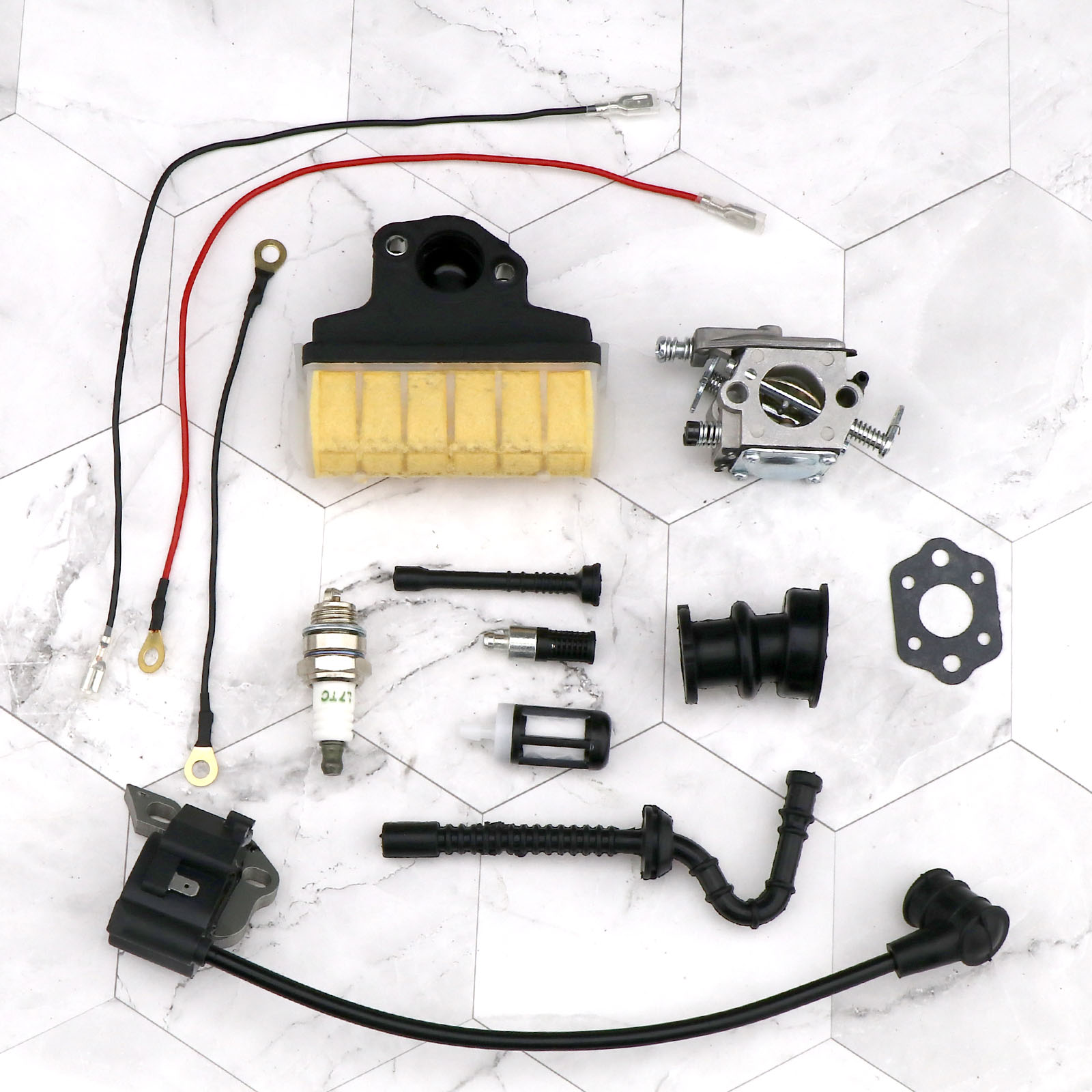 For STIHL MS230 MS250 MS210 021 025 Carburetor Carb Chainsaw Spark Plug