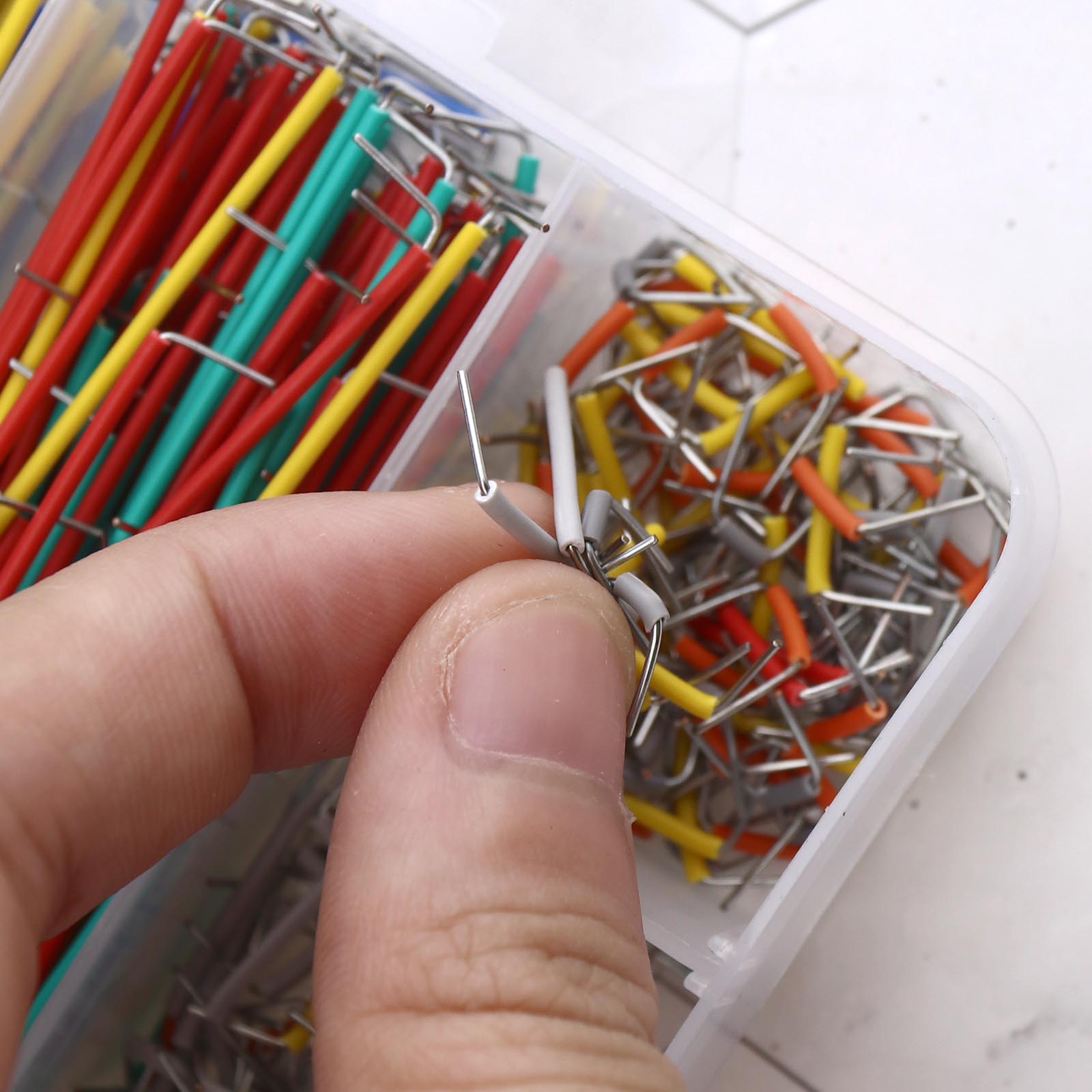 560pcs 14 lengths UShape Solderless Breadboard Jumper Cable Wires Kit eBay