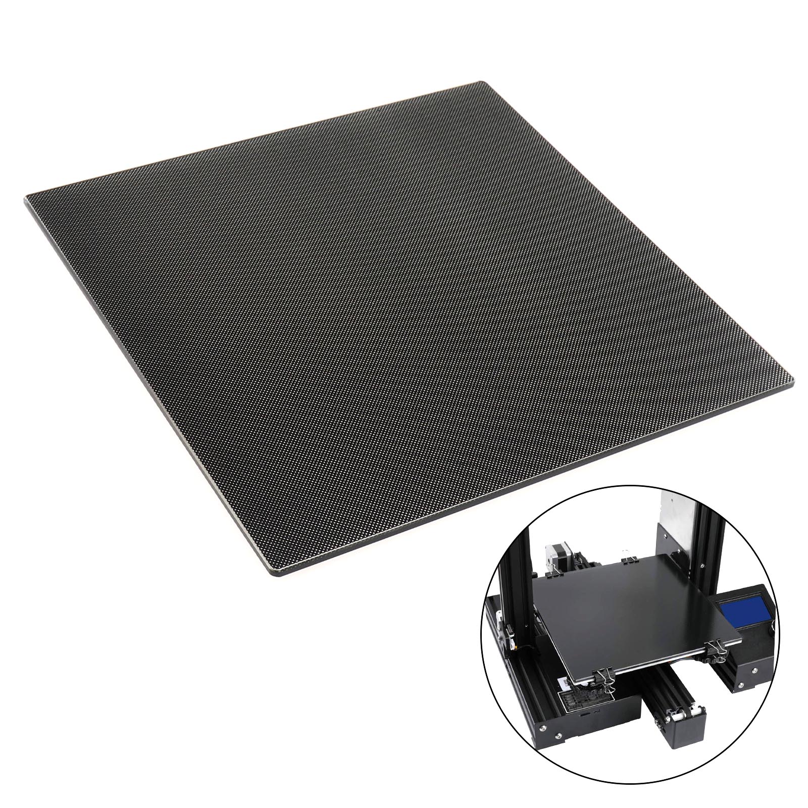 3D Printer Glass Bed Fit for Ender 3/ Ender 3 Pro/ Ender 5 Heated Bed