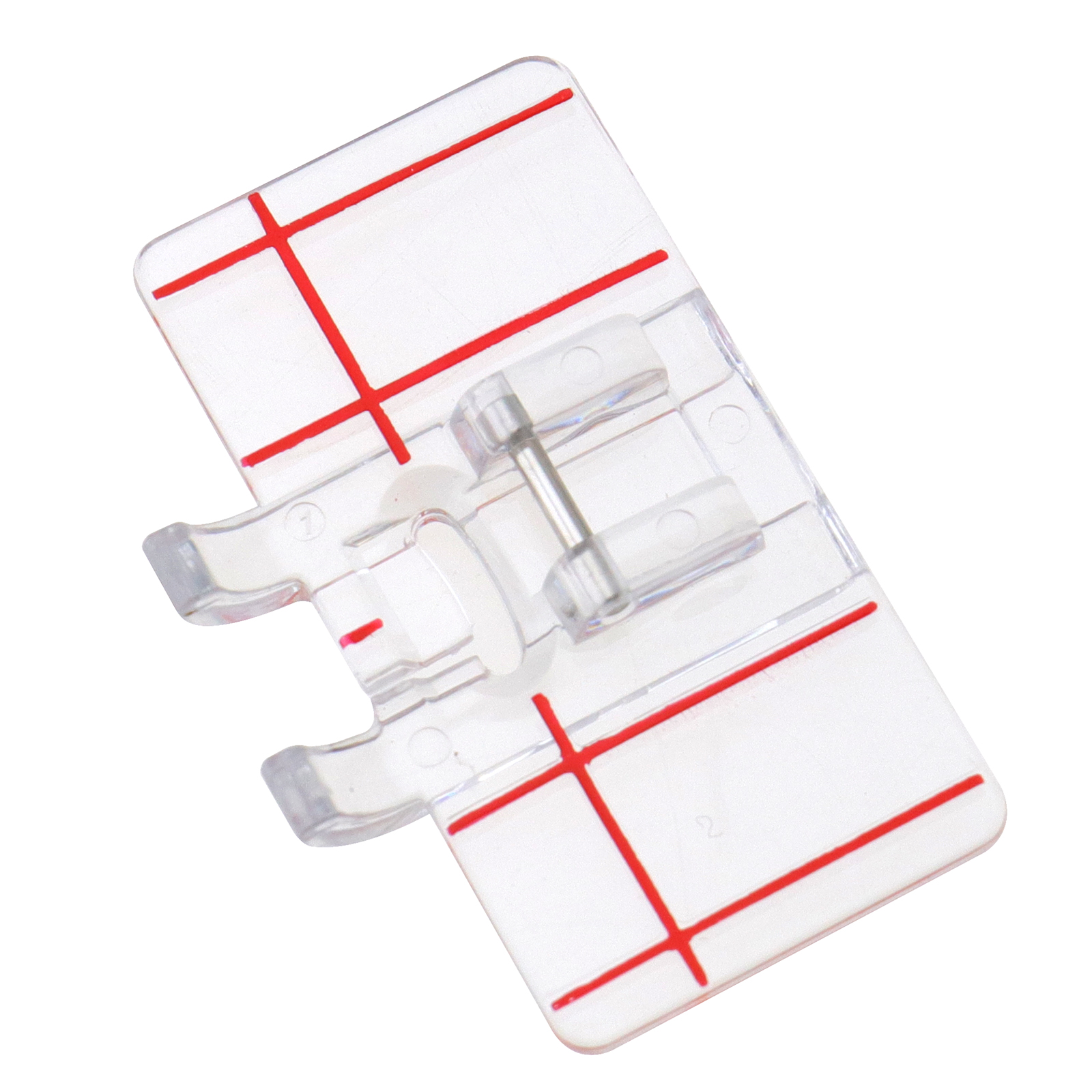 2Pcs Clear Plastic Parallel Stitch Foot Presser For Home Domestic Sewing Machine