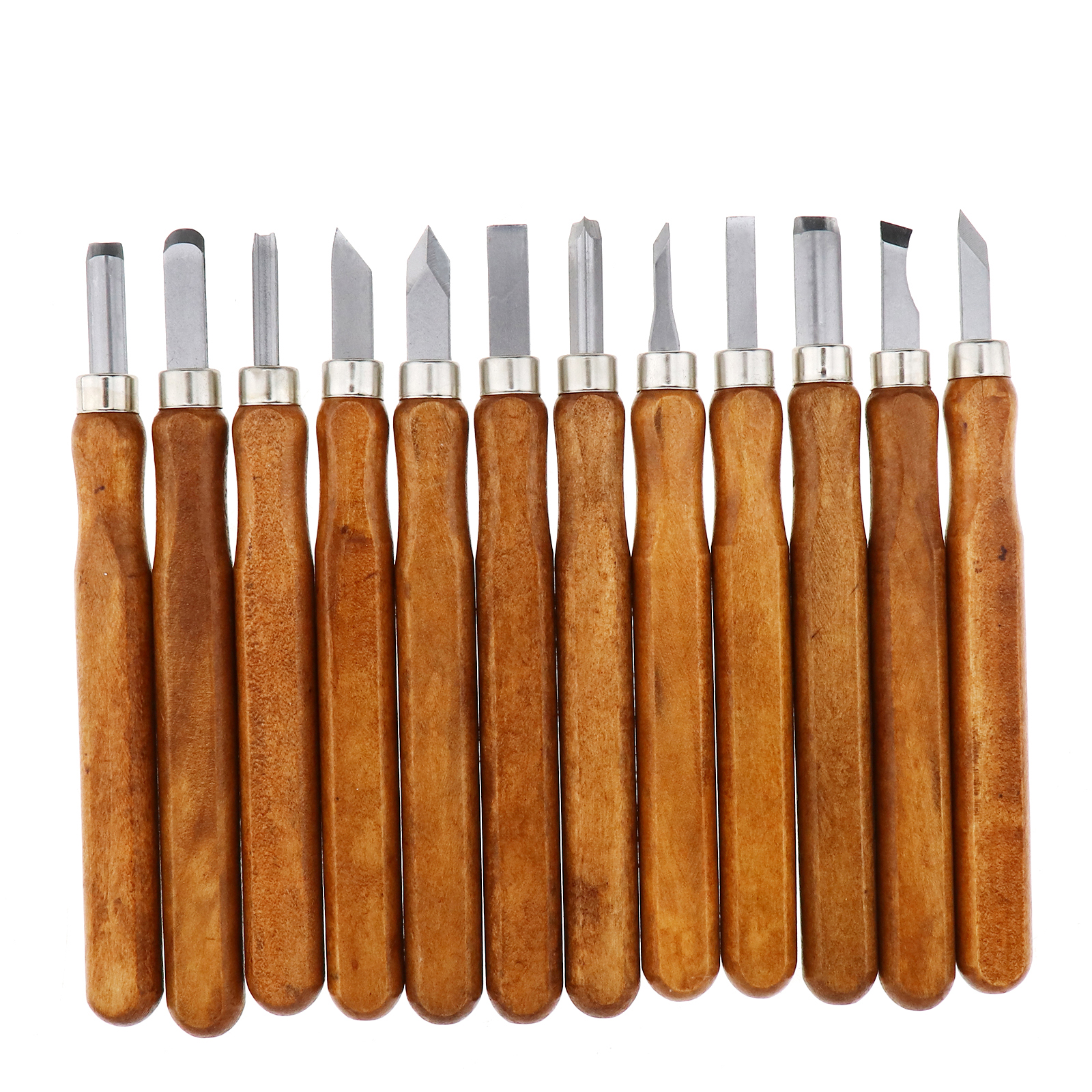 12 Wood Carving Handle Carving Tools Set With Different Sizes