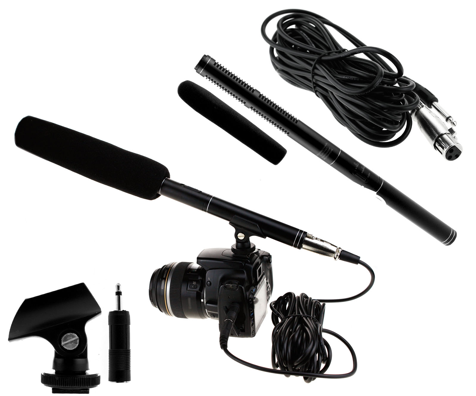 Camera Camcorder Shotgun Microphone Condenser Microphone For Canon Sony