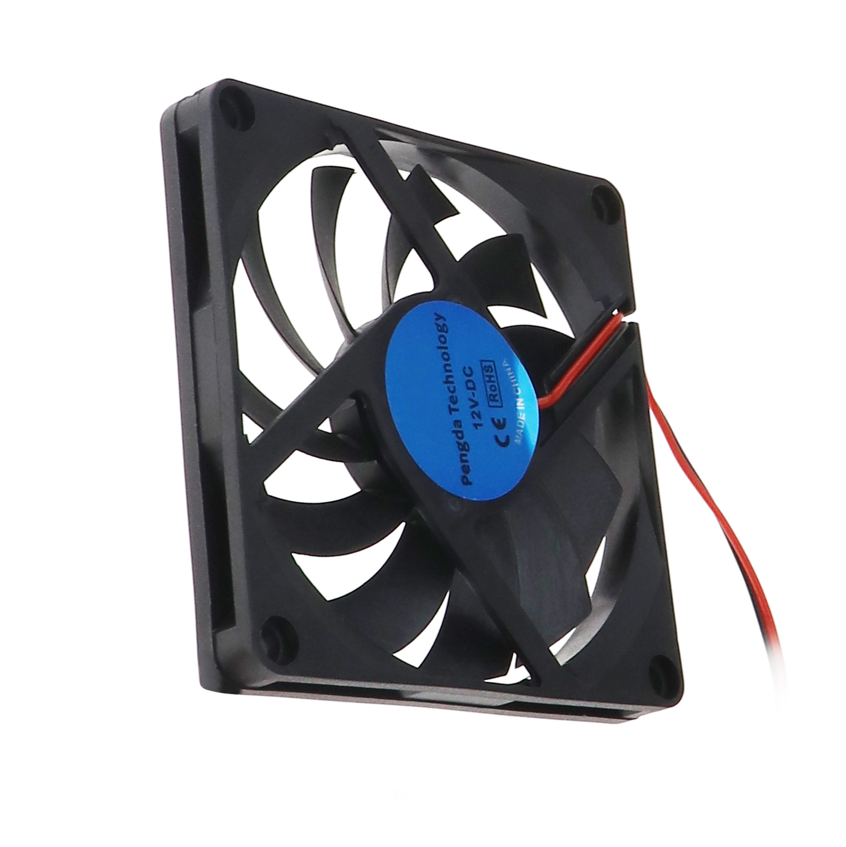 2X 12V Brushless Silent Cooling Fan Desktop Computer Cooler 2PIN 80 x