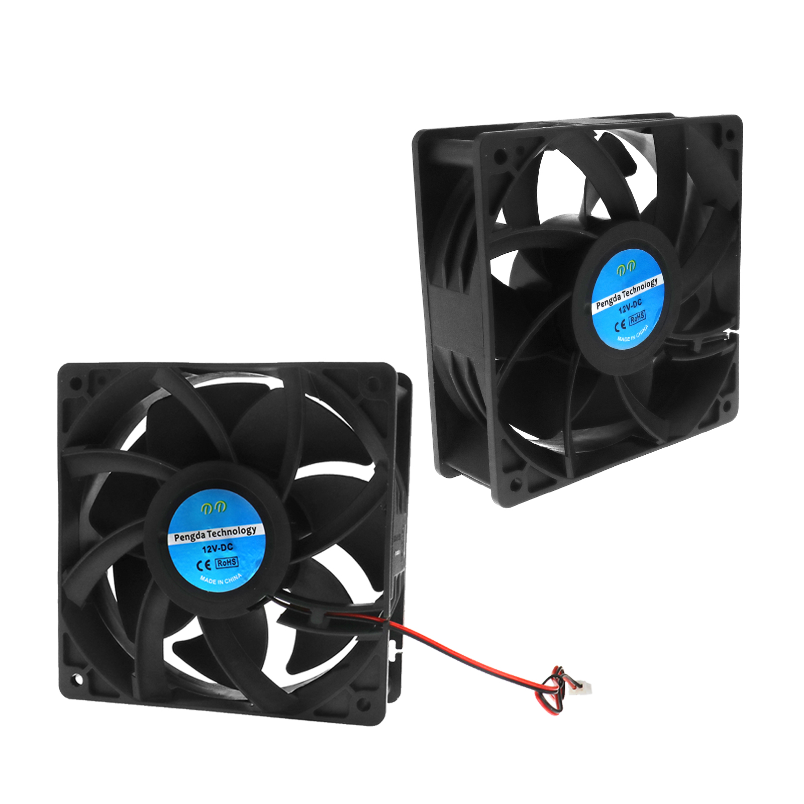 12V BRUSHLESS COOLING Fan Bearing Ball 0.8A 120x120x38mm With CE For PC